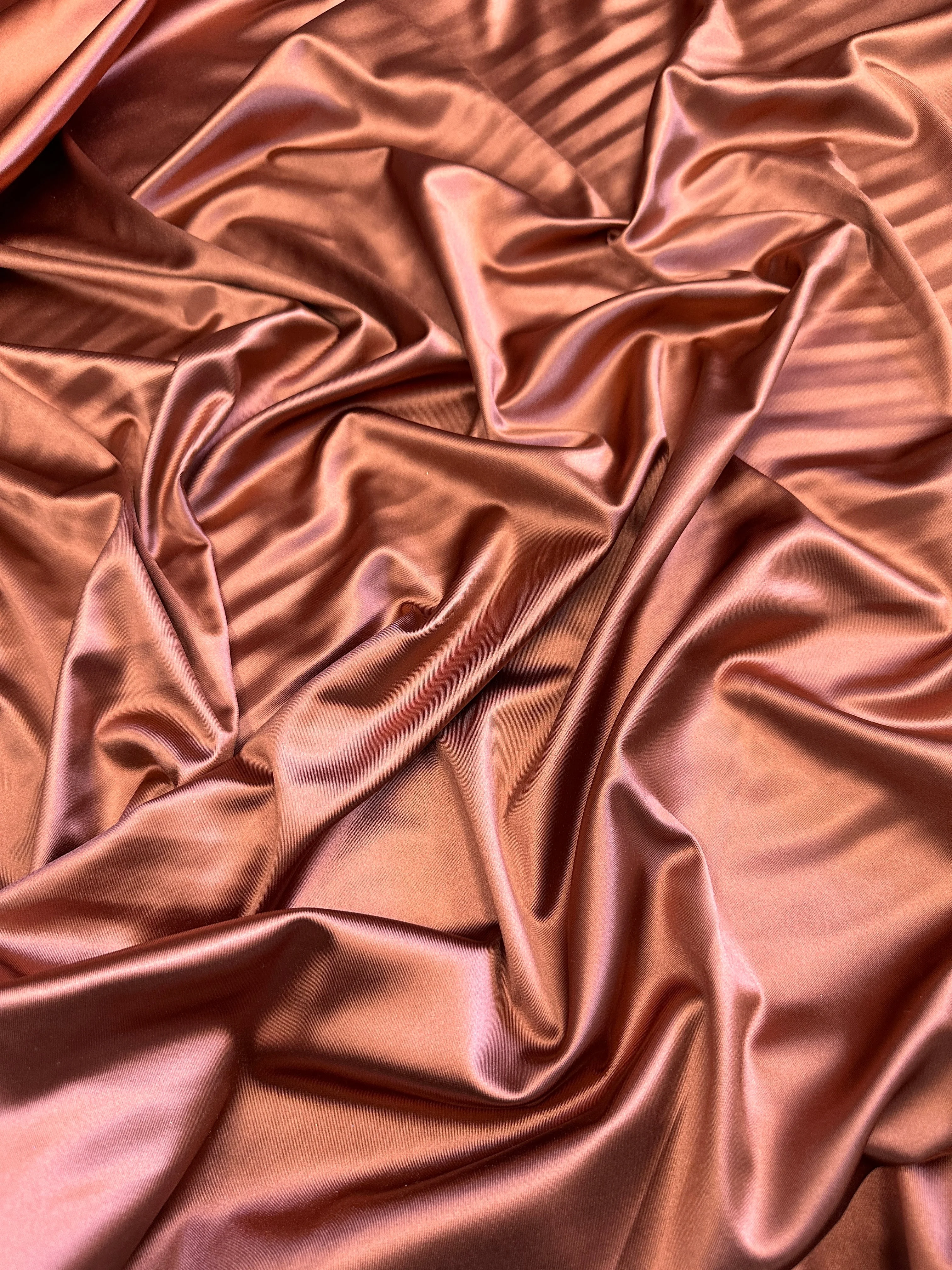 Copper Shiny Nylon Spandex - Image 6