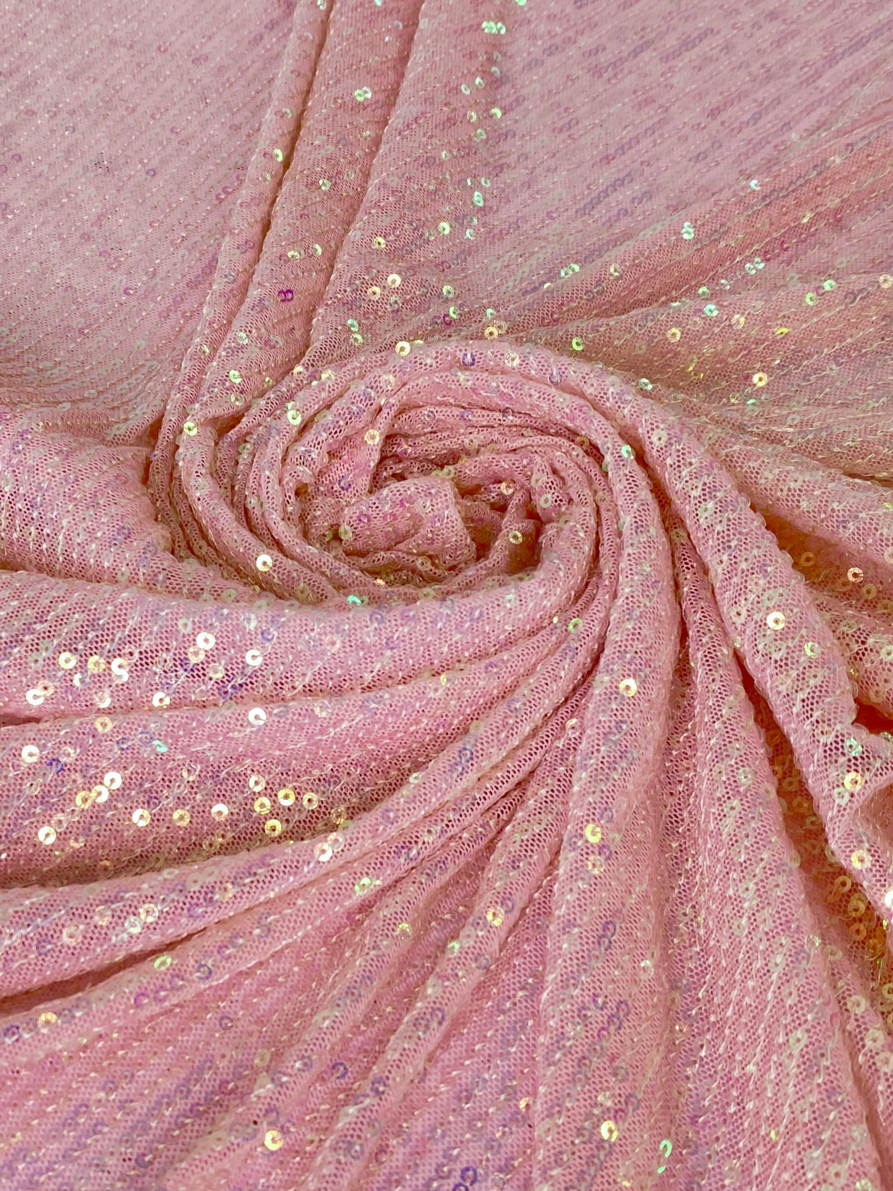 Stretch Striped Sequin On Mesh - Image 5