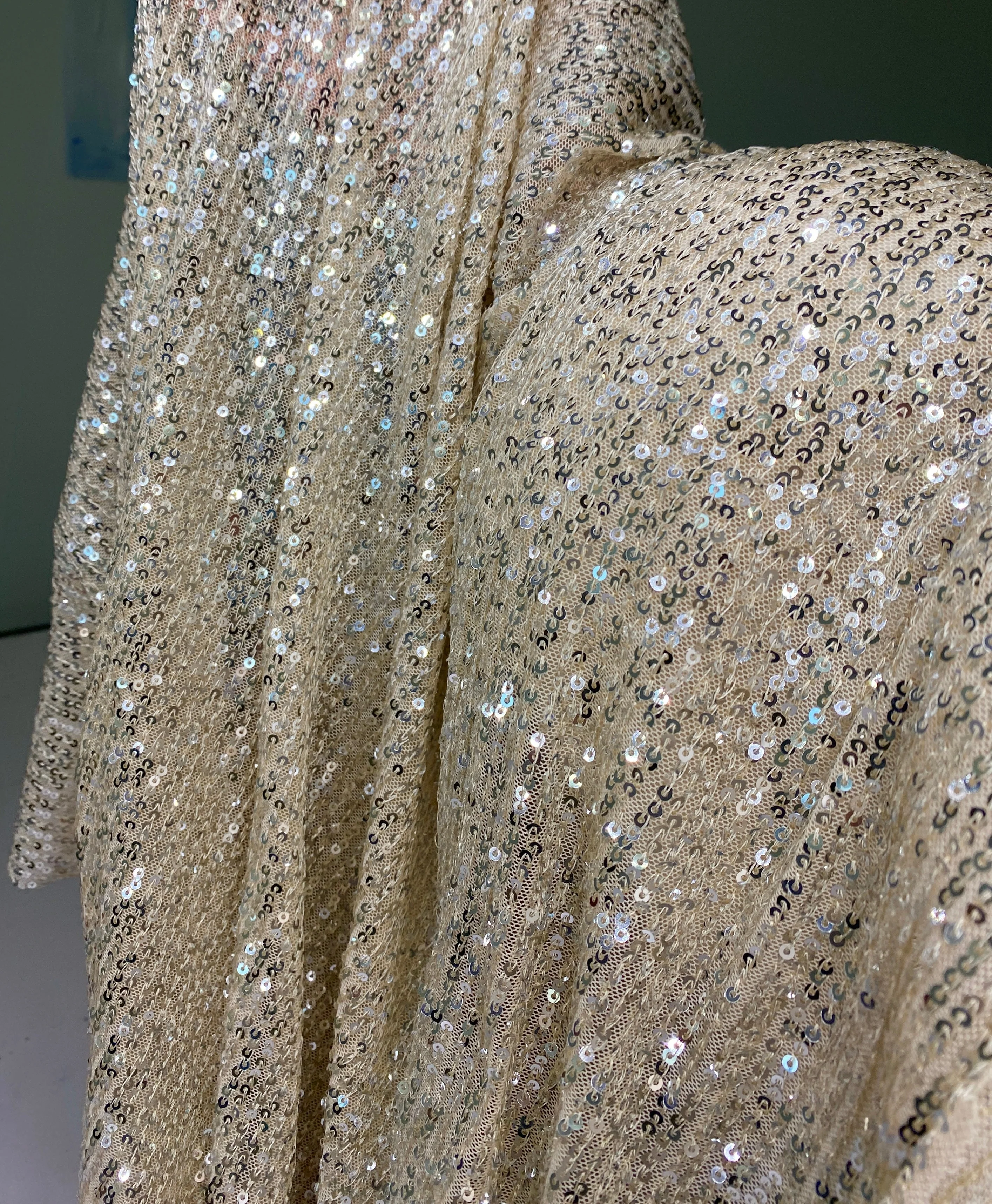 Stretch Striped Sequin On Mesh - Image 8