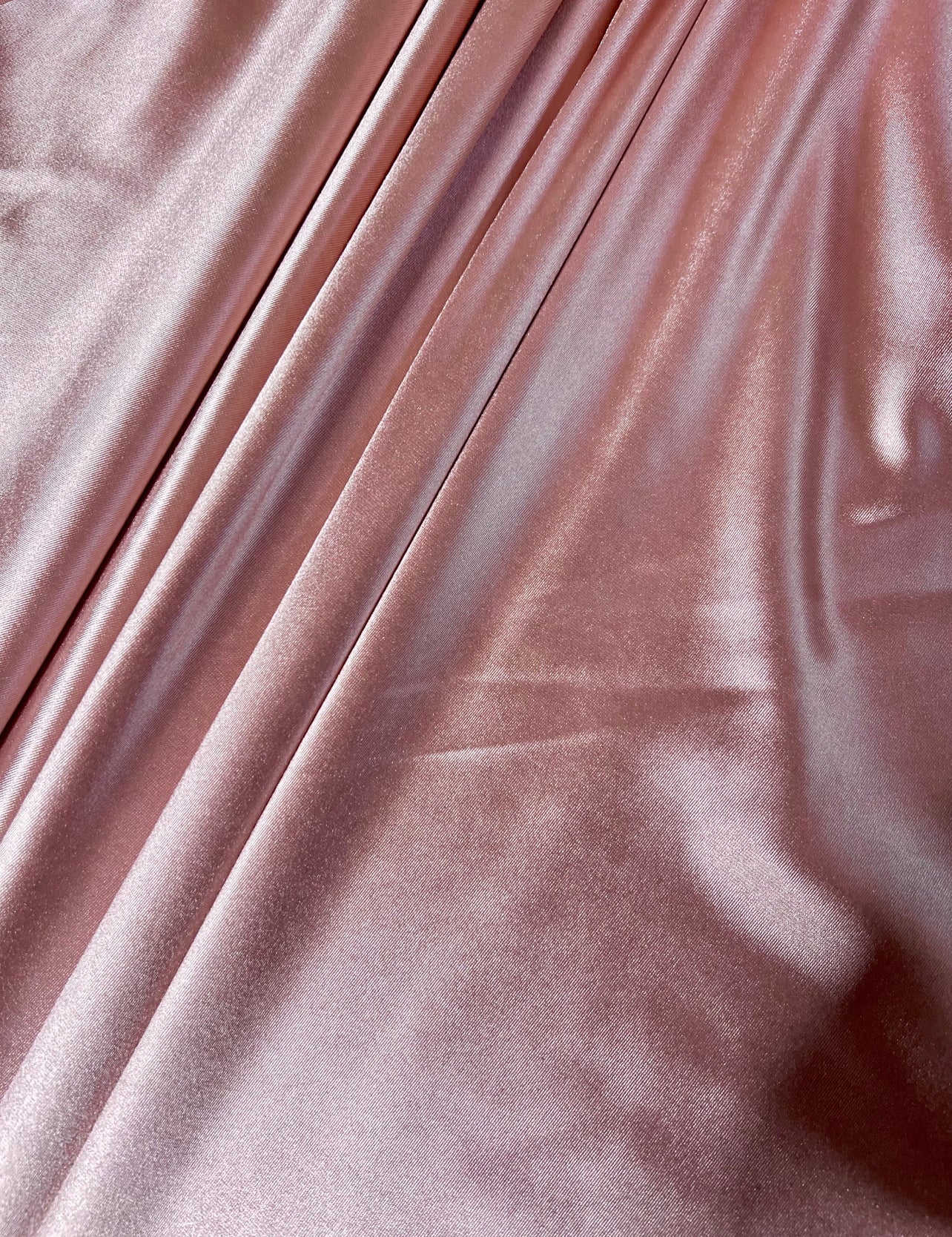 Blush Pink Shiny Nylon Spandex