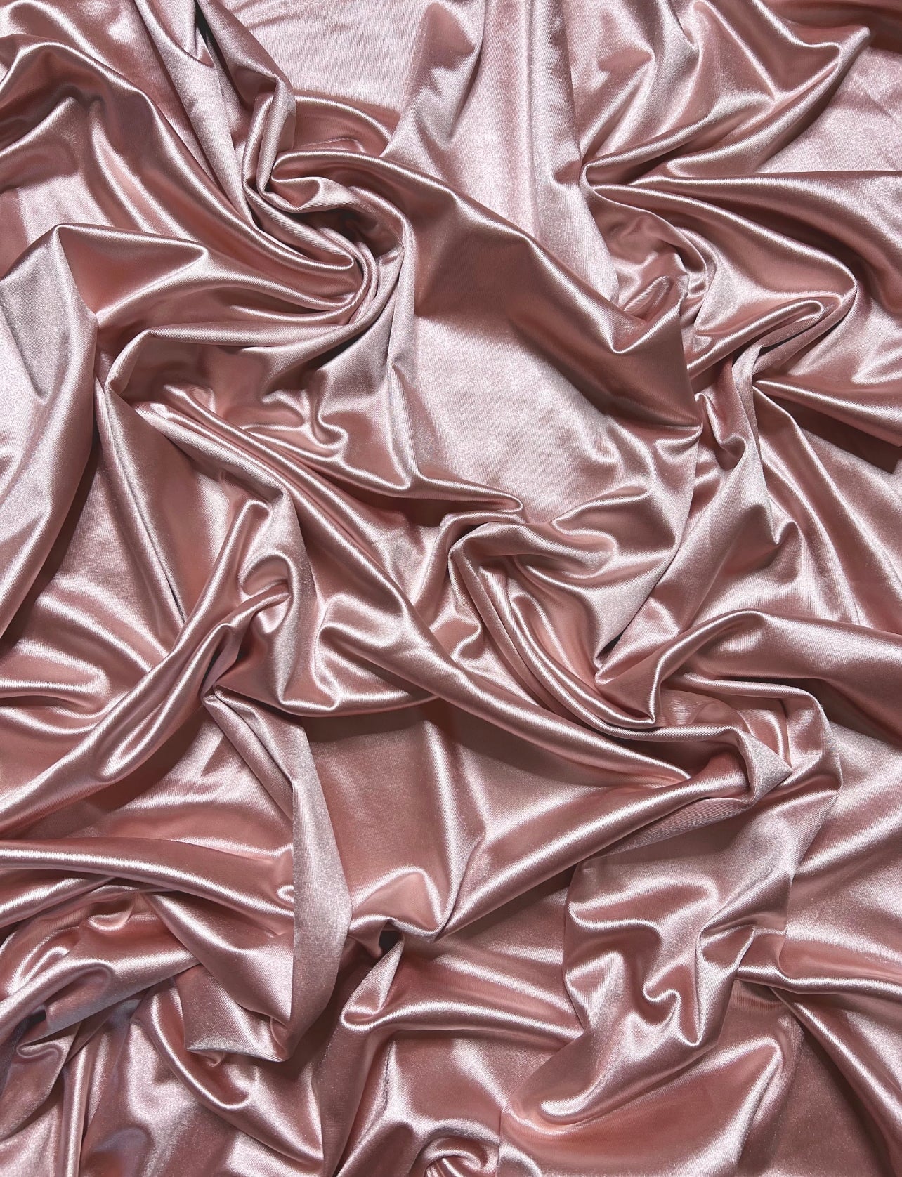 Blush Pink Shiny Nylon Spandex - Image 2