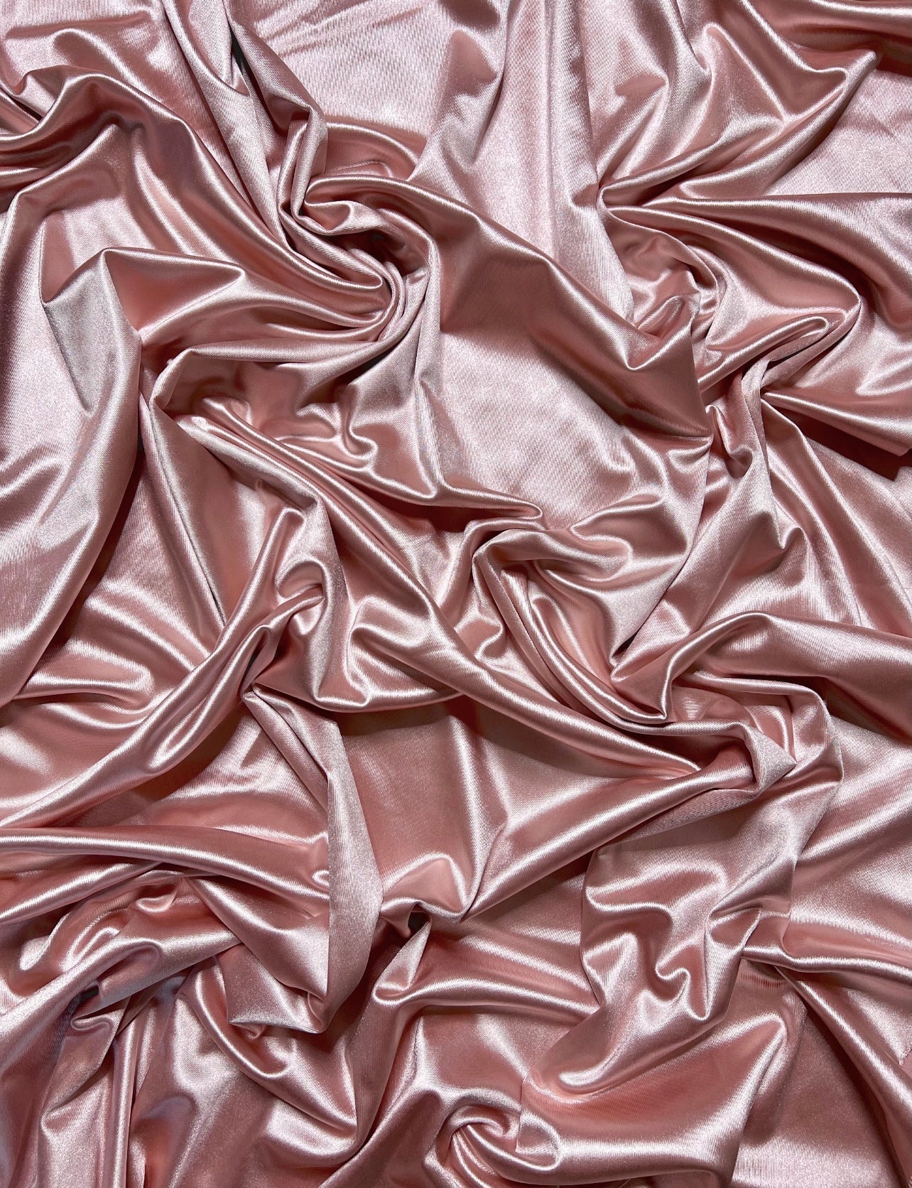 Blush Pink Shiny Nylon Spandex - Image 5