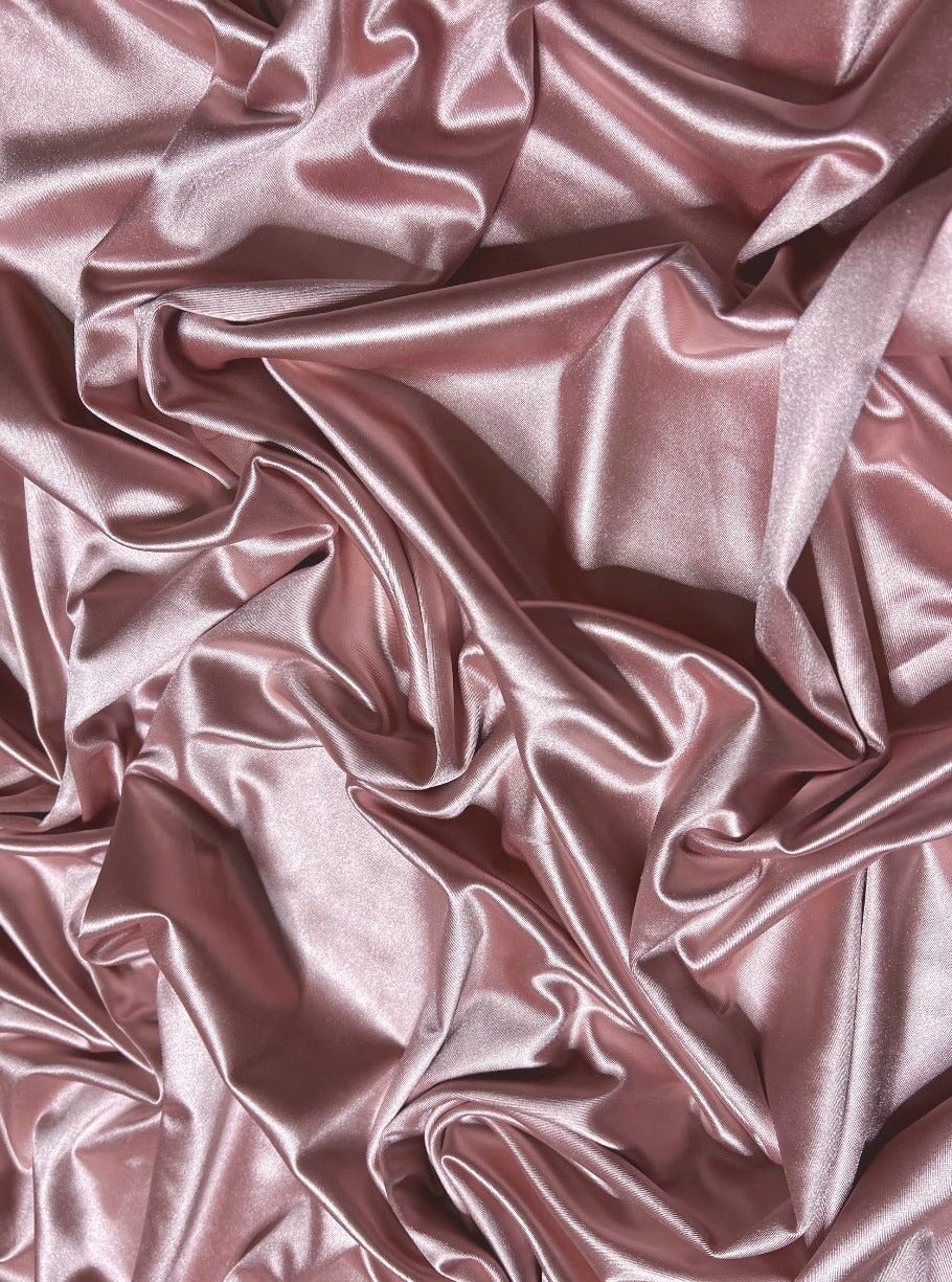 Blush Pink Shiny Nylon Spandex - Image 9