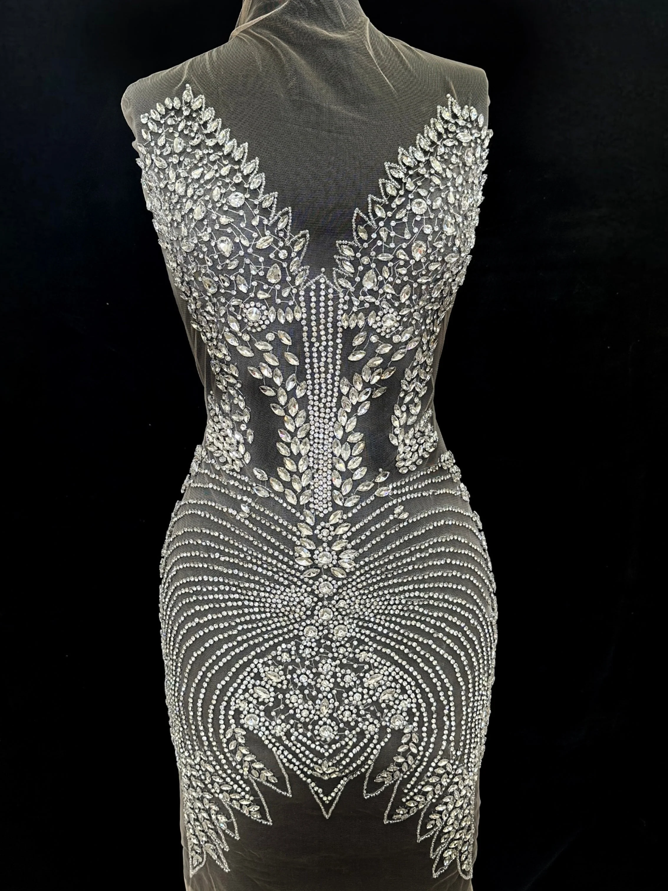Daisy Silver Bodice Applique