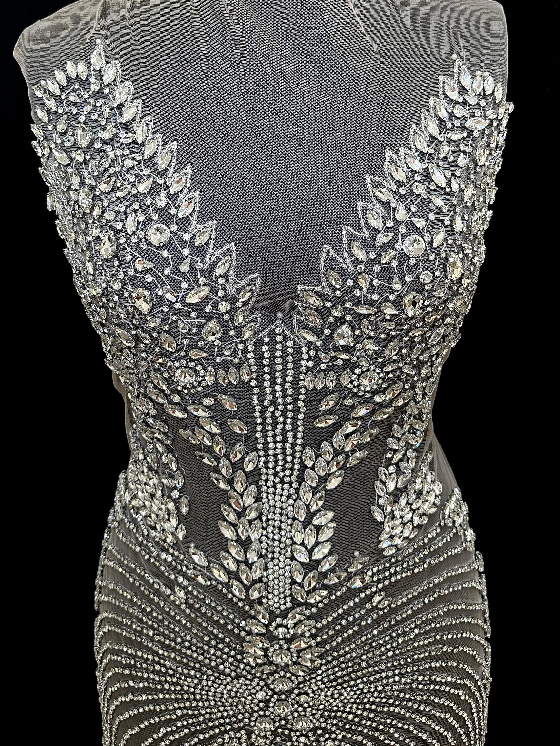 Daisy Silver Bodice Applique - Image 2