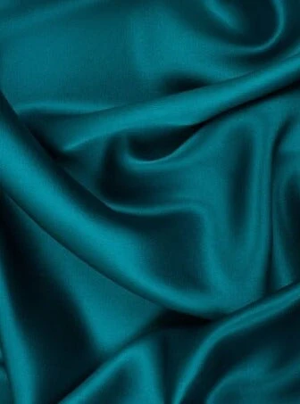 Teal Green Silky Stretch Satin - Image 3