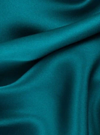 Teal Green Silky Stretch Satin - Image 5