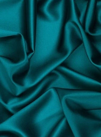 Teal Green Silky Stretch Satin - Image 6