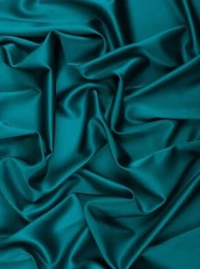 Teal Green Silky Stretch Satin - Image 7