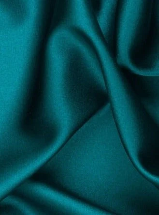 Teal Green Silky Stretch Satin - Image 8