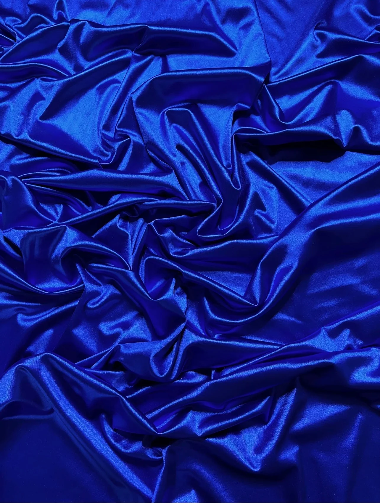 Royal Blue Shiny Nylon Spandex - Image 3
