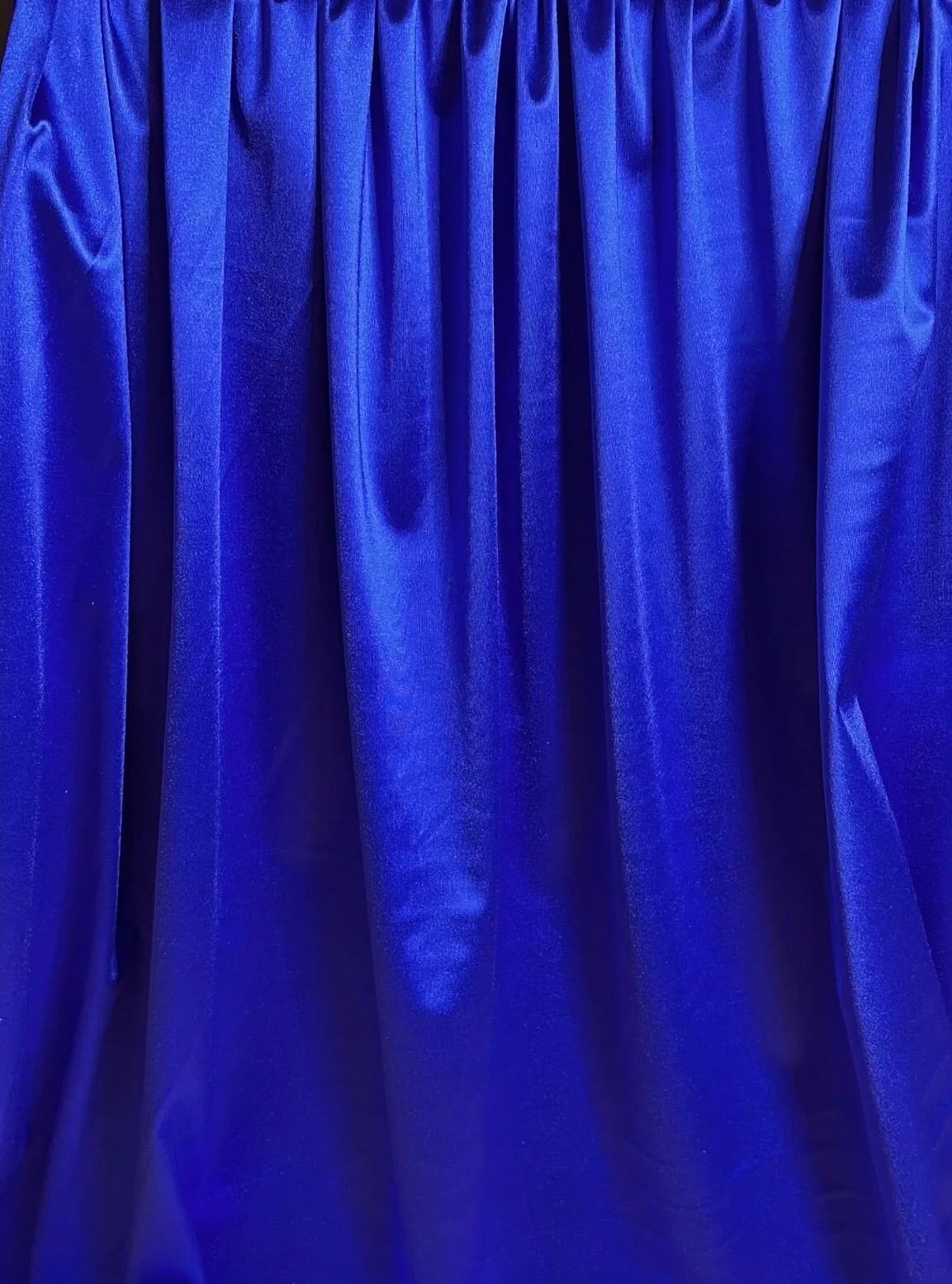 Royal Blue Shiny Nylon Spandex - Image 4