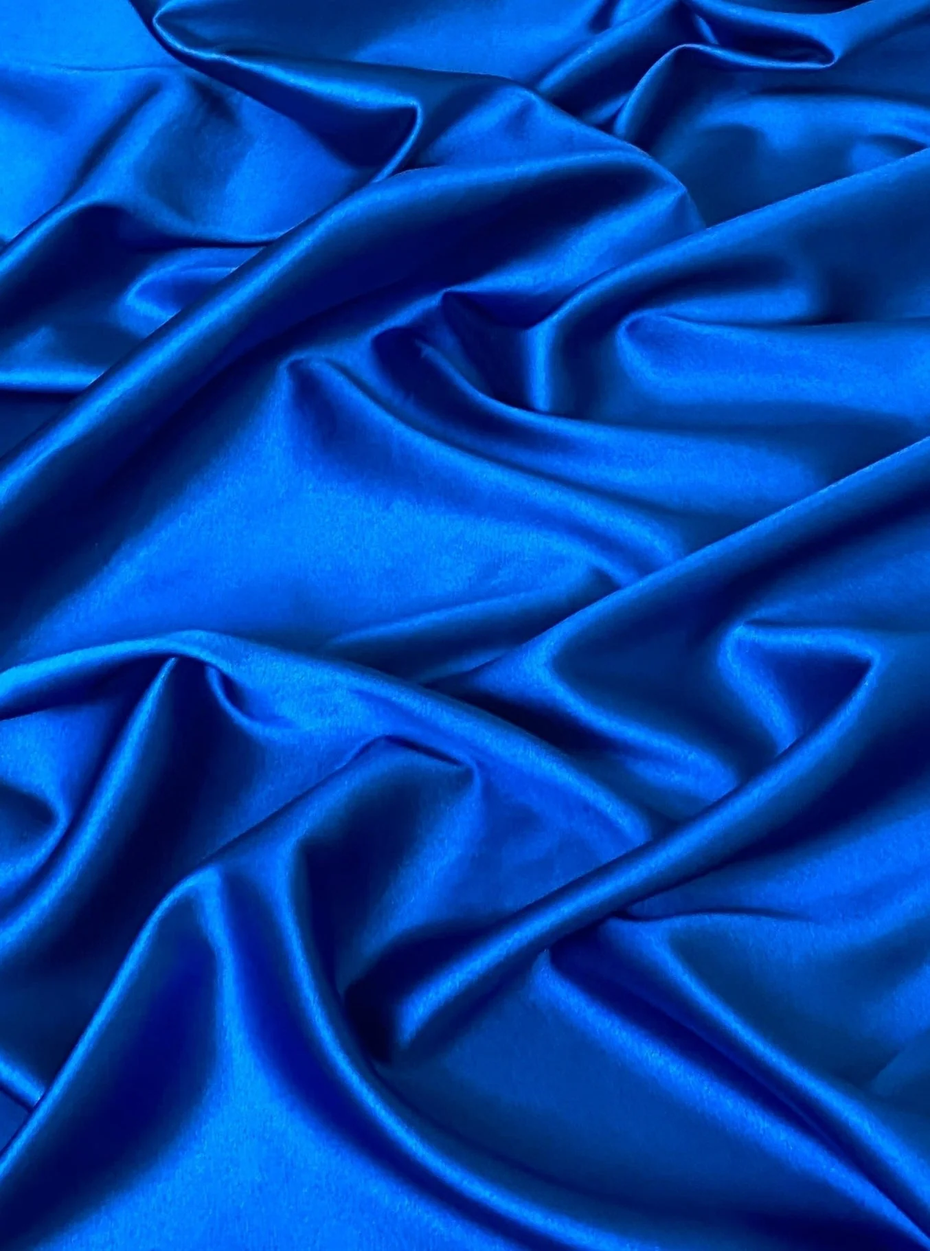 Royal Blue Silky Stretch Satin