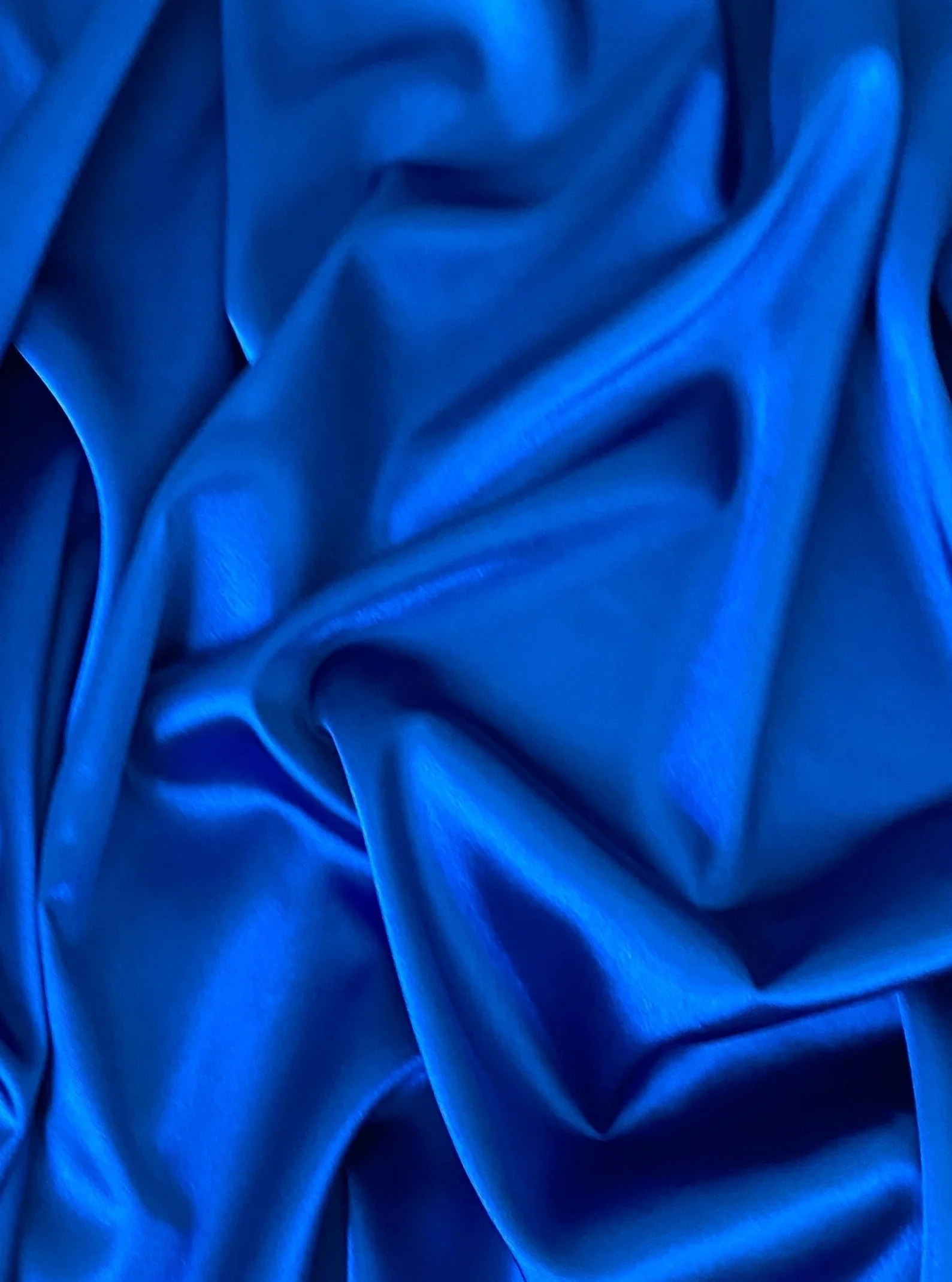 Royal Blue Silky Stretch Satin - Image 10