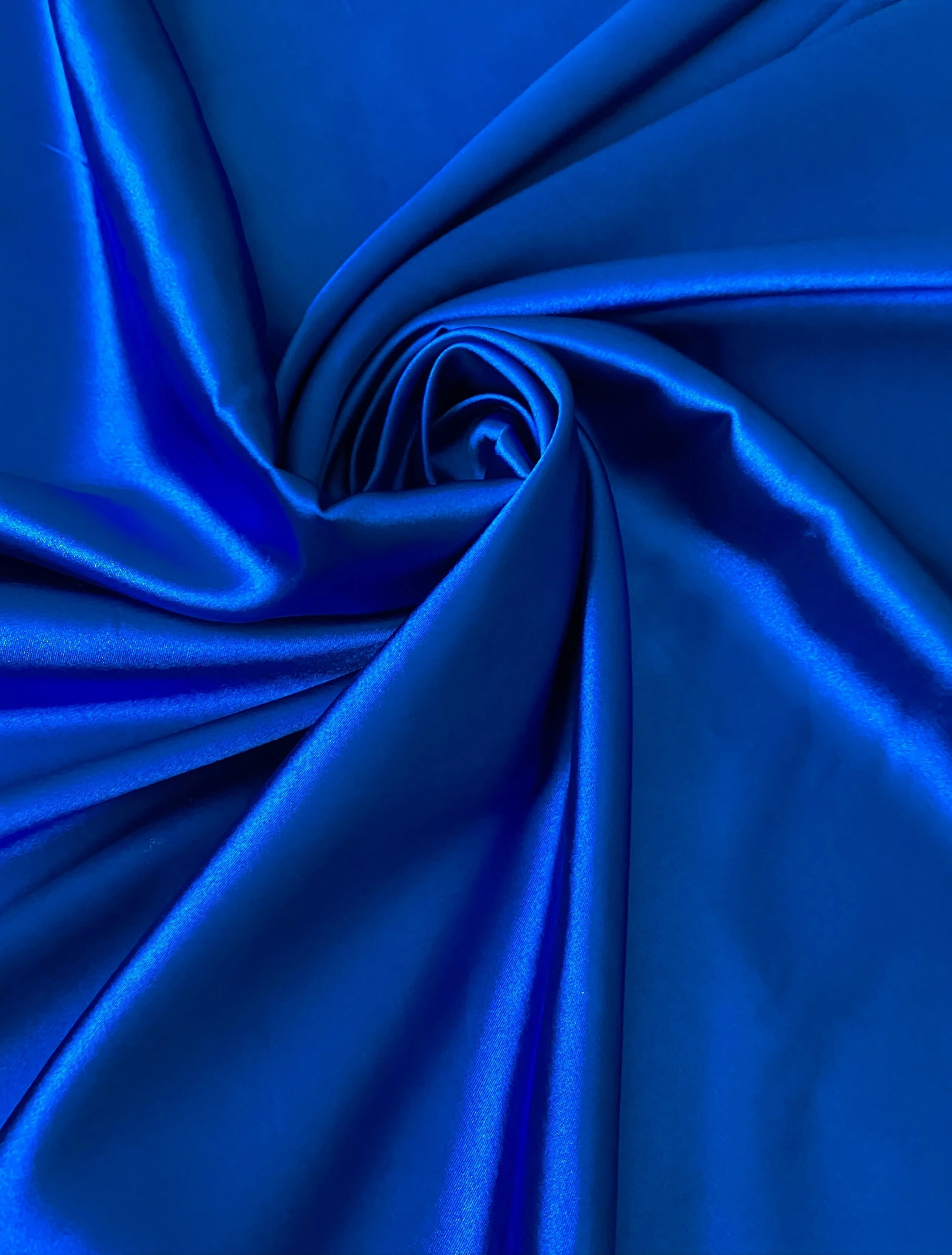 Royal Blue Silky Stretch Satin - Image 12