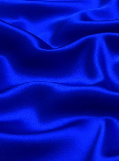 Royal Blue Silky Stretch Satin - Image 2