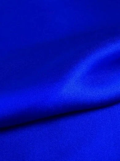 Royal Blue Silky Stretch Satin - Image 7