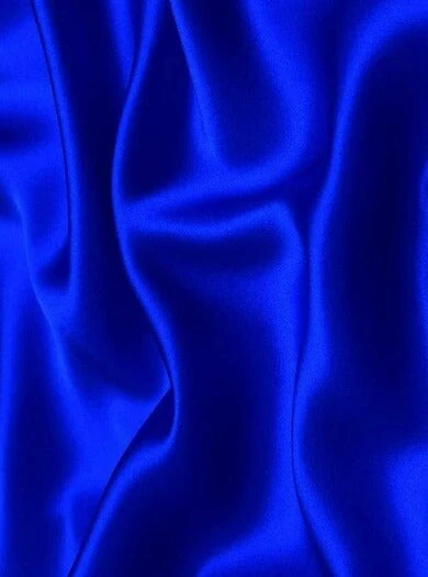 Royal Blue Silky Stretch Satin - Image 9