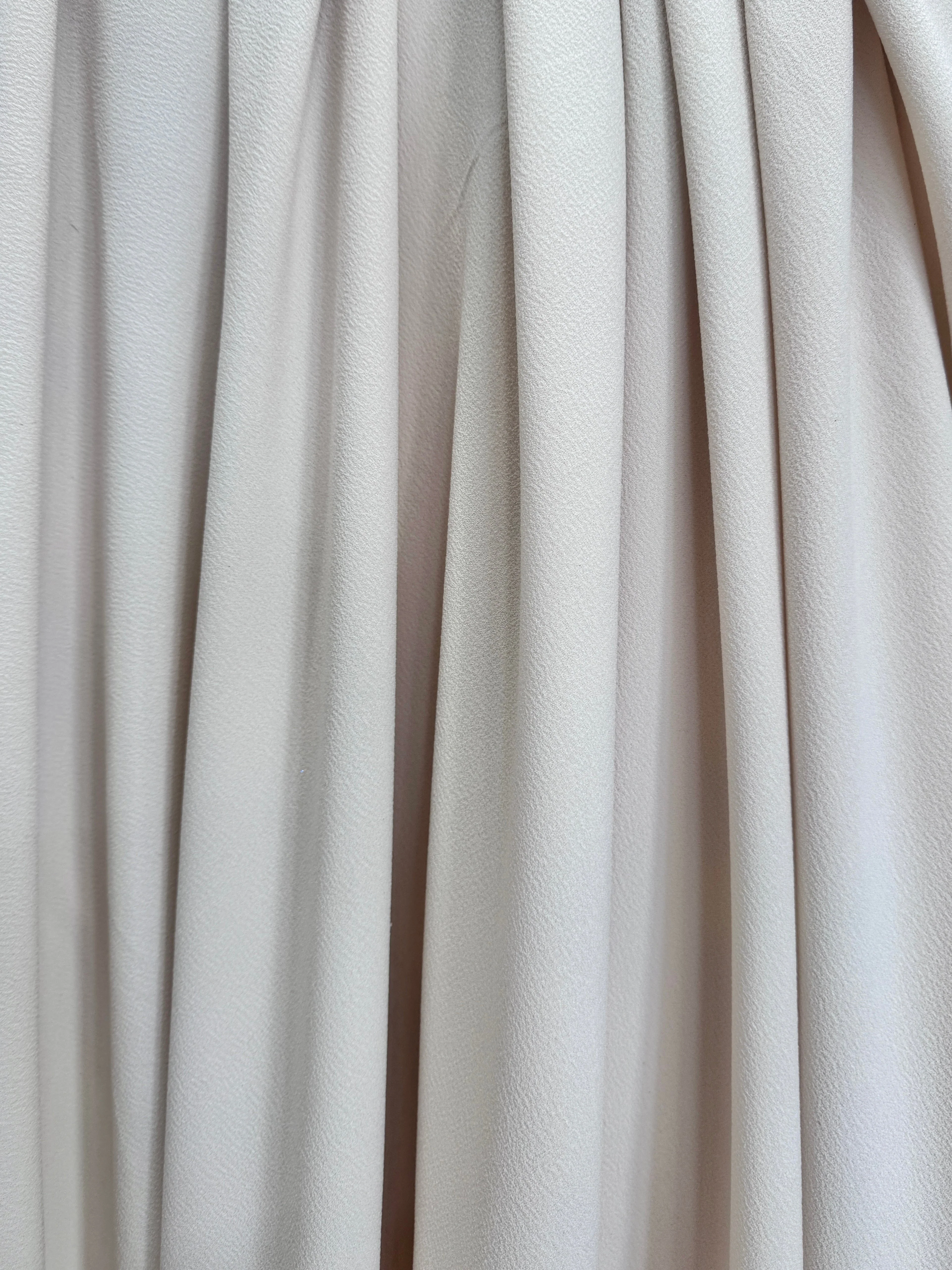 Cream Bubble Textured Stretch Crepe - Image 7