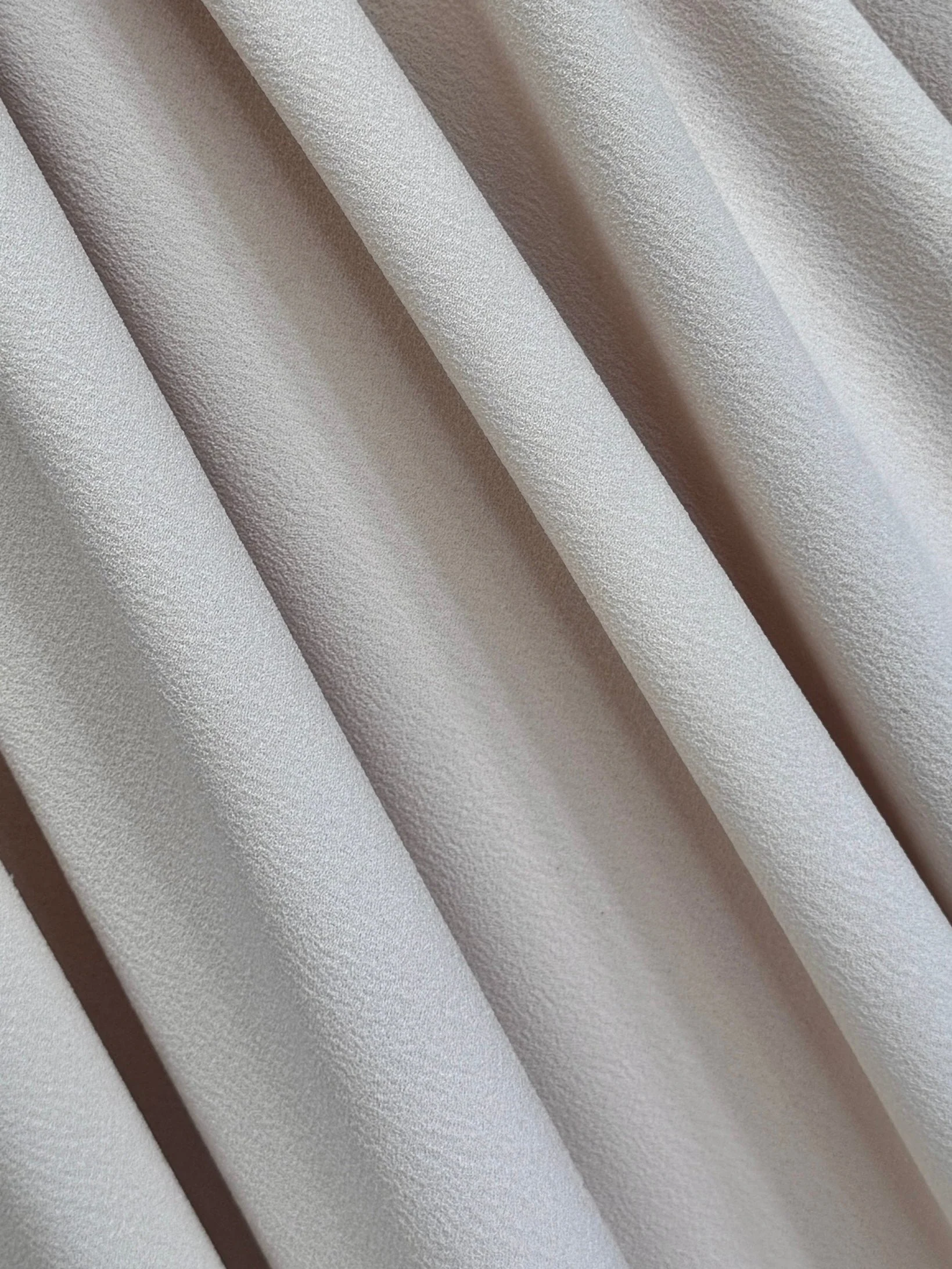 Cream Bubble Textured Stretch Crepe - Image 8