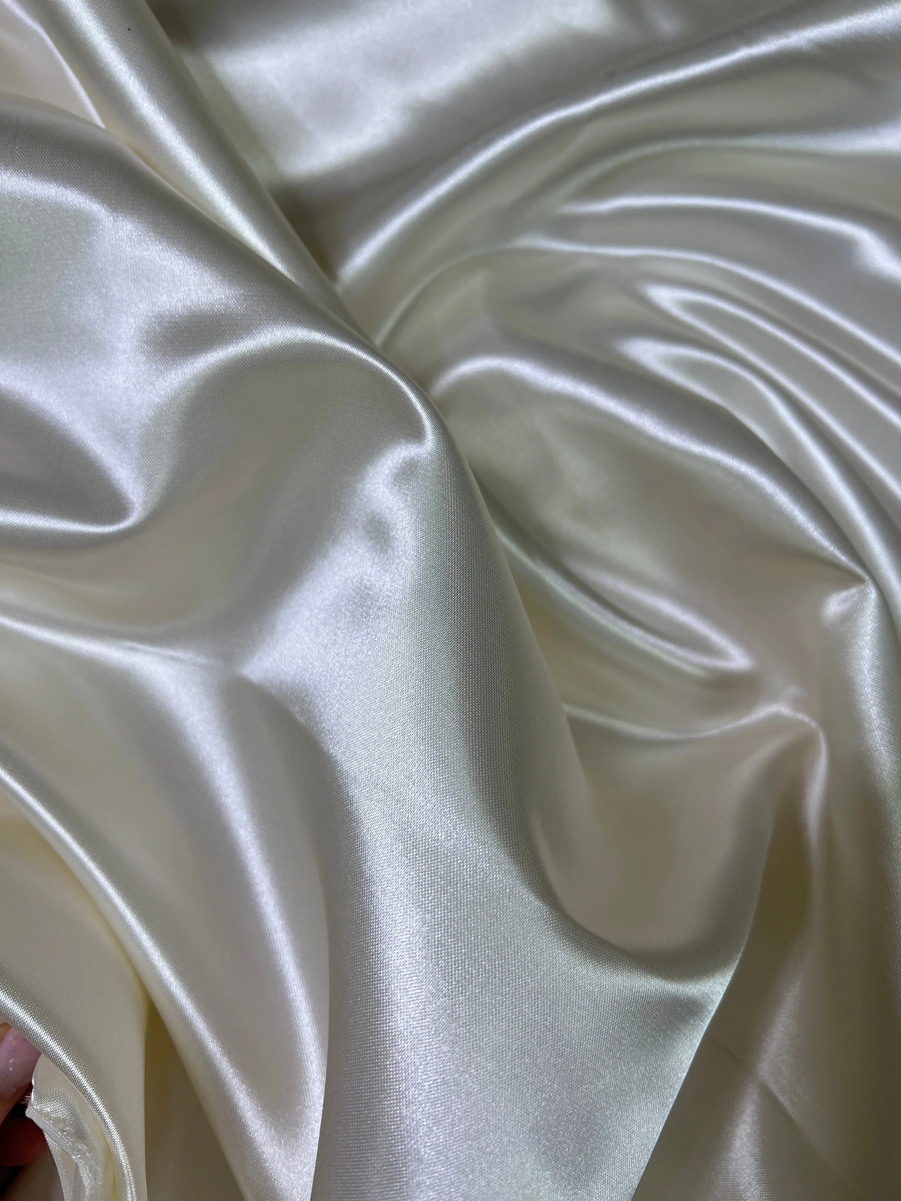 Cream Duchesse Satin - Image 4