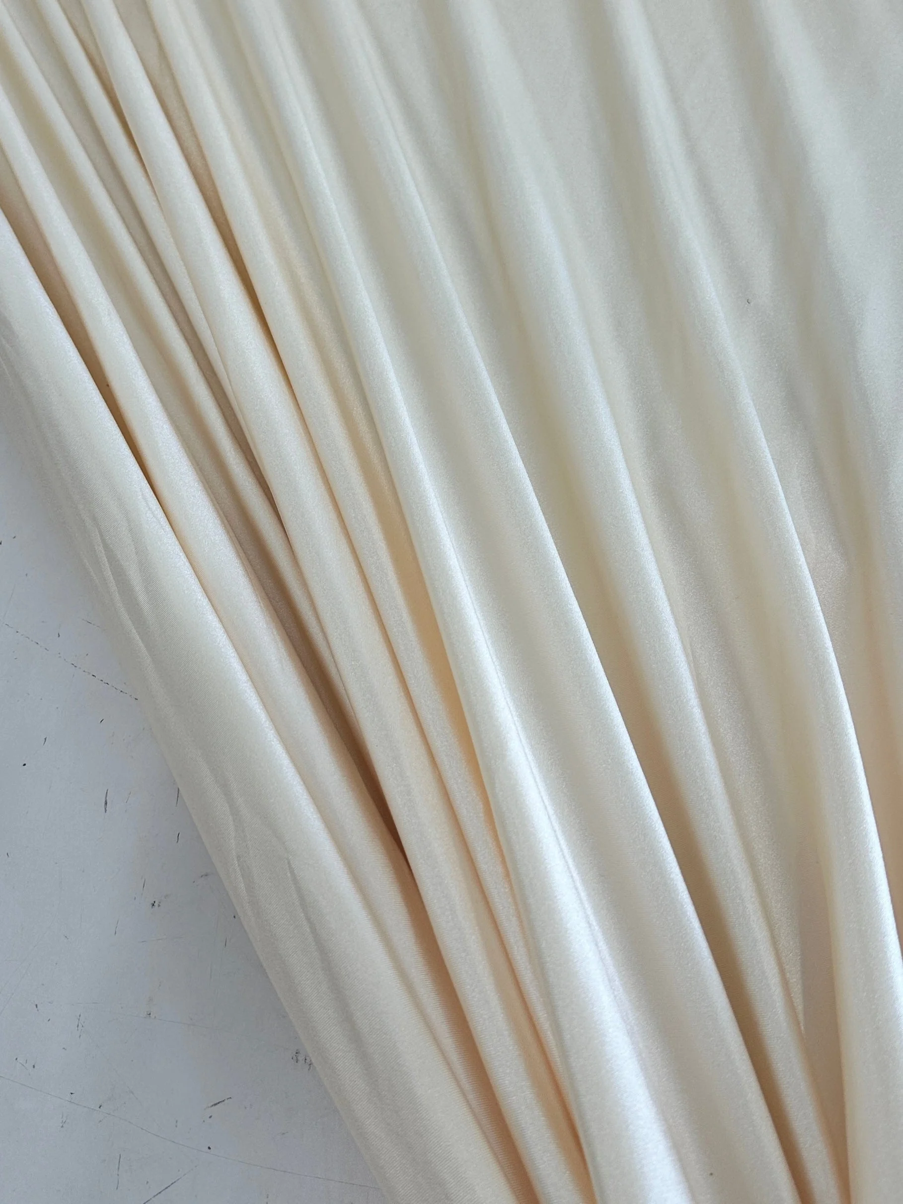 Cream Shiny Nylon Spandex - Image 5
