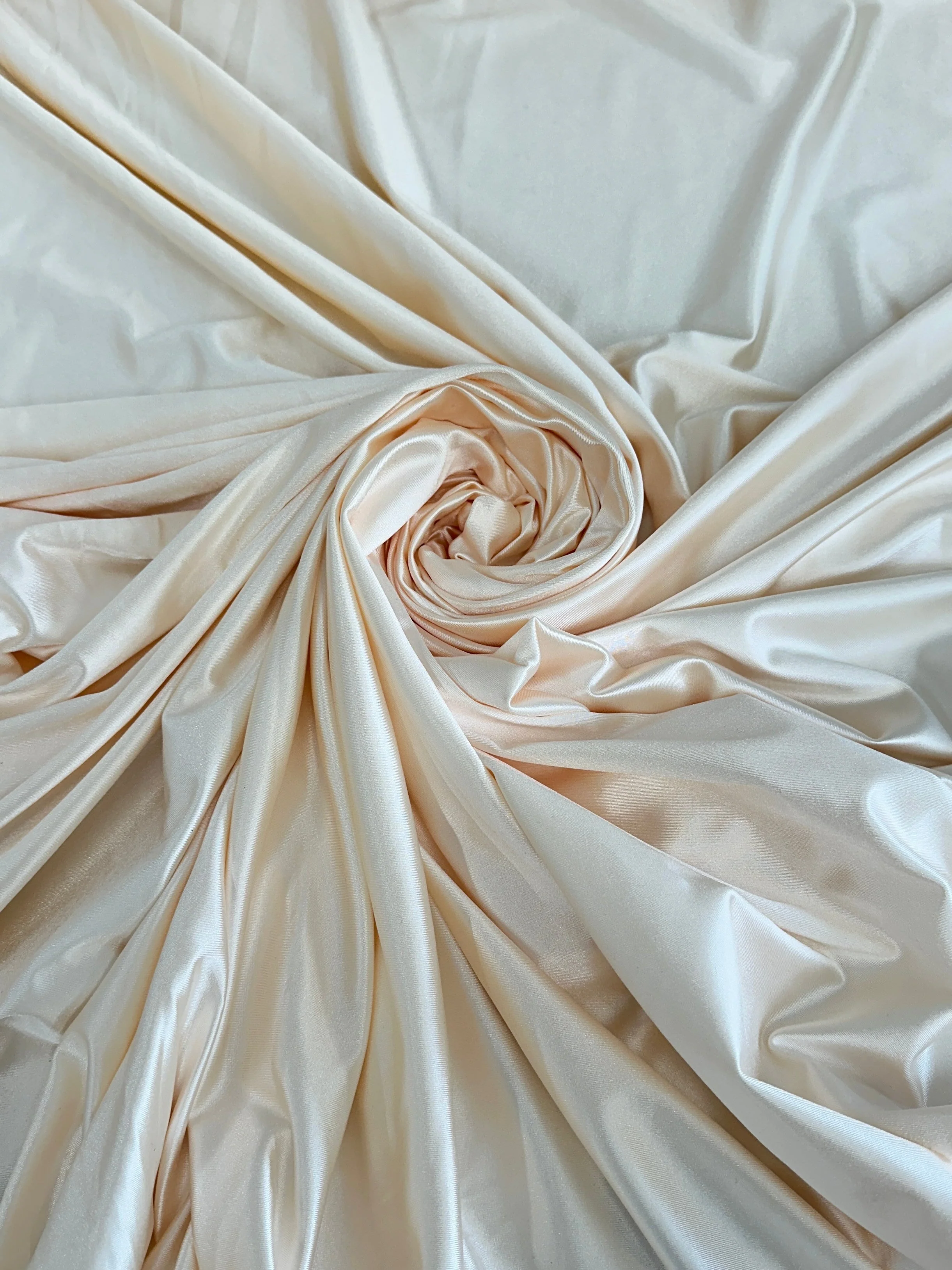 Cream Shiny Nylon Spandex - Image 6