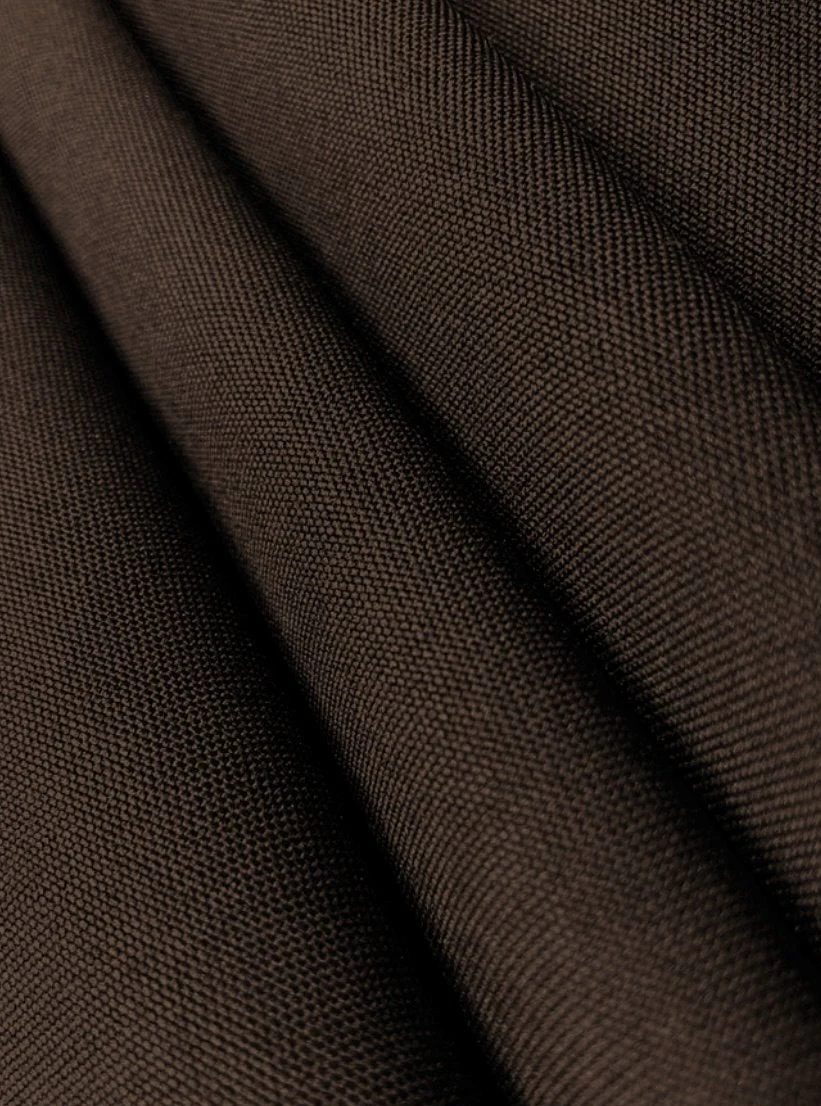 Dark Brown Poly Poplin - Image 5