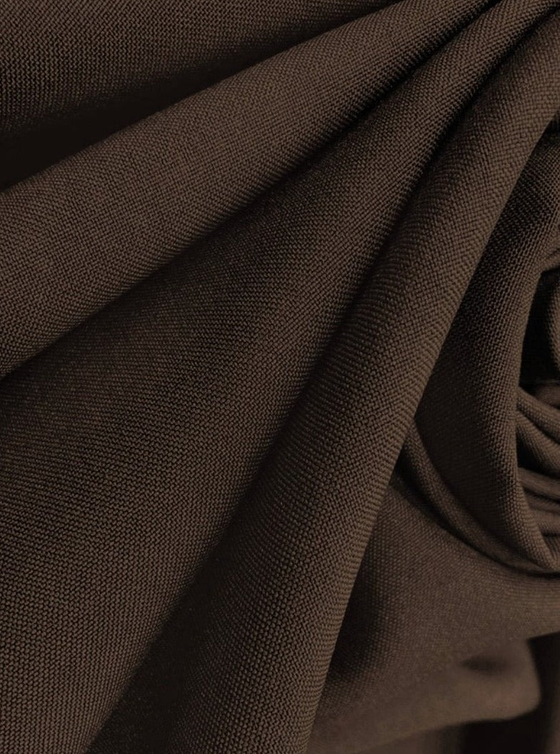 Dark Brown Poly Poplin - Image 6