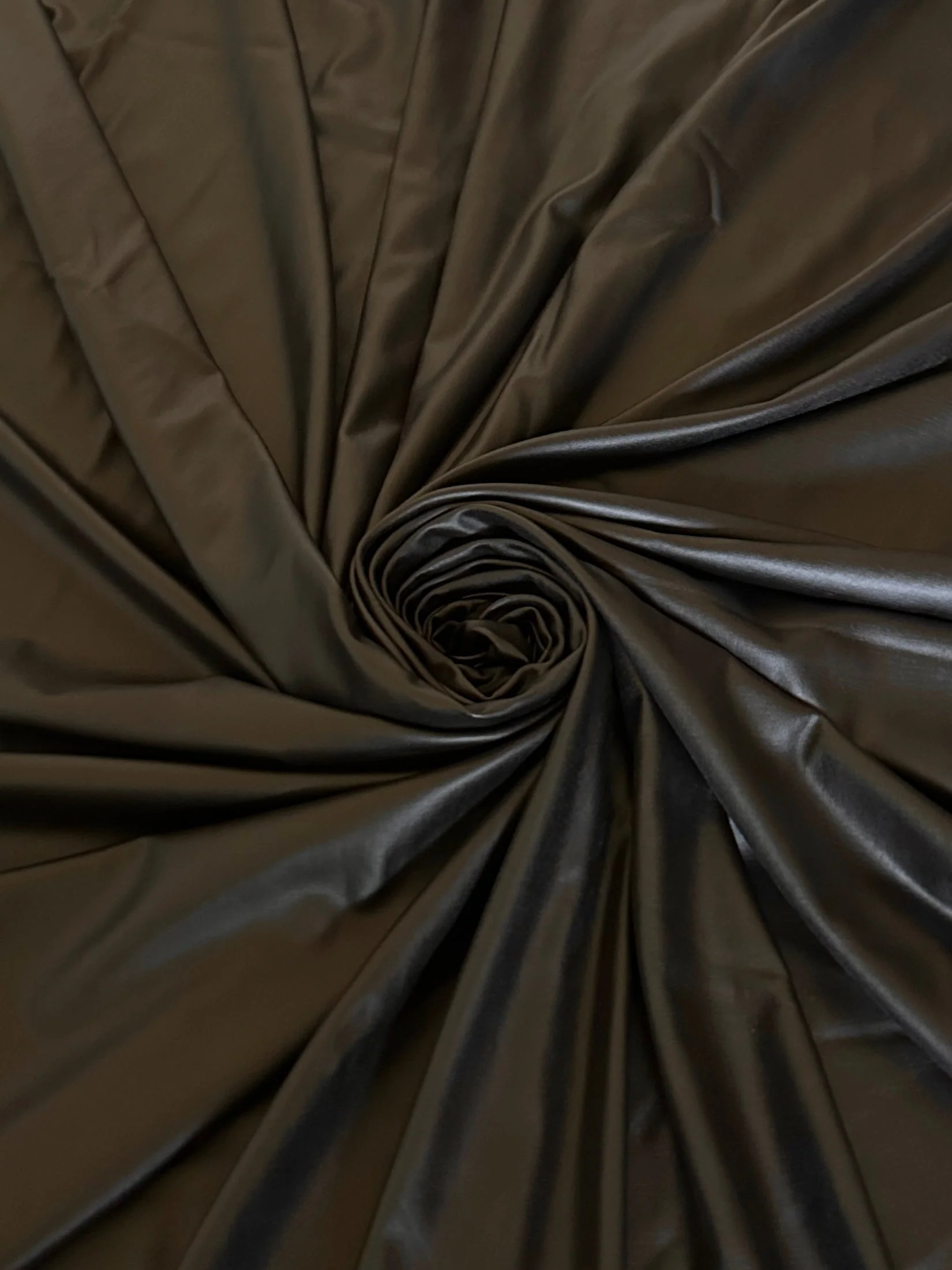 Dark Chocolate 4 Way Stretch Faux Leather - Image 2