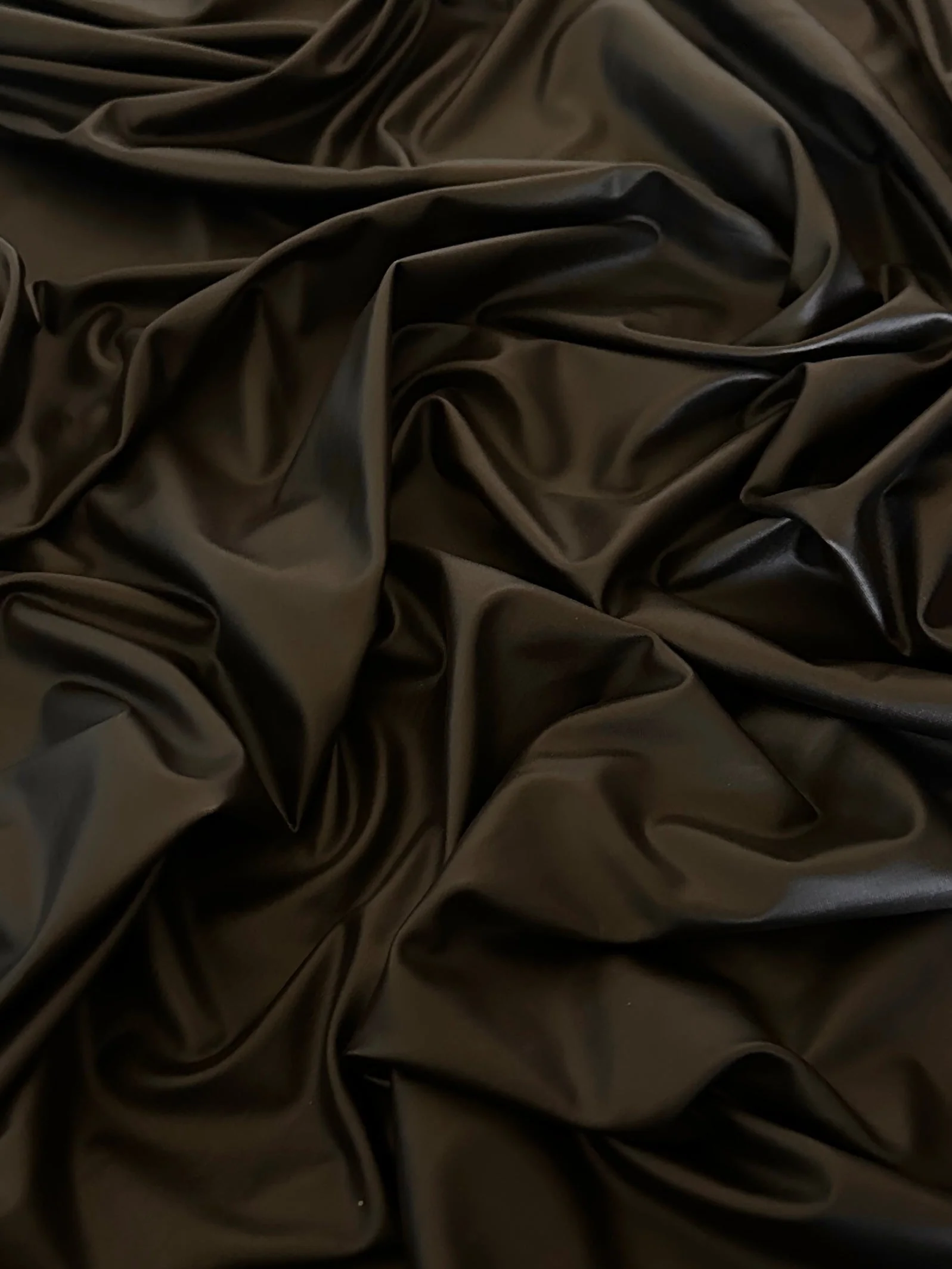 Dark Chocolate 4 Way Stretch Faux Leather - Image 5