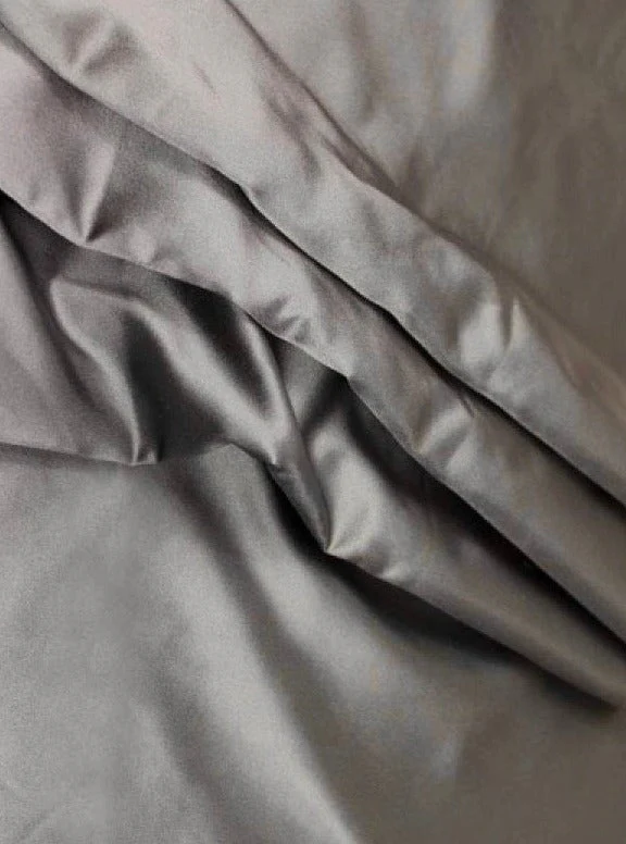Dark Grey Duchesse Satin - Image 3