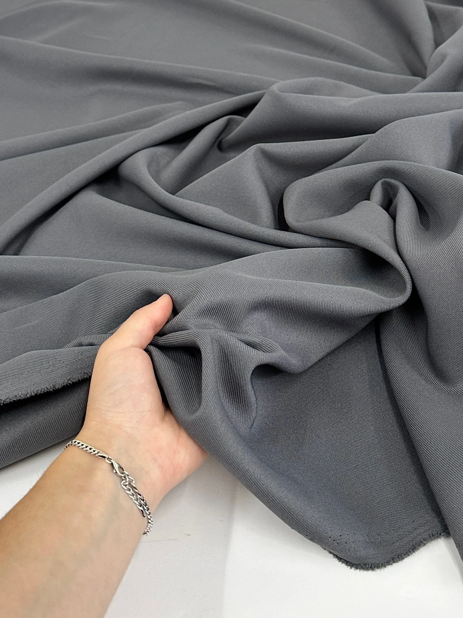 Deluxe Dark Silver Gabardine - Image 6