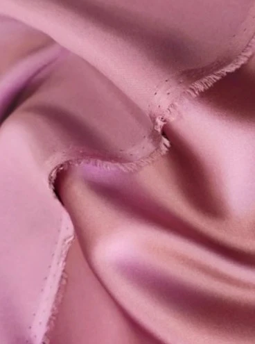 Deep Blush Silky Stretch Satin - Image 2