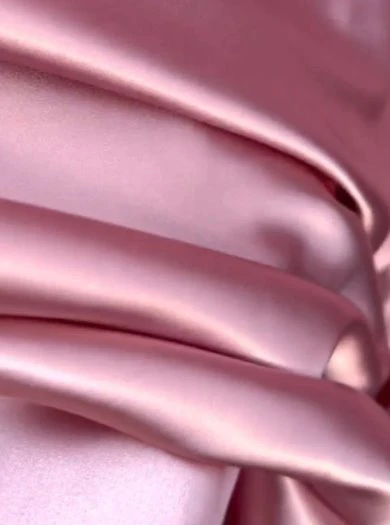 Deep Blush Silky Stretch Satin - Image 5