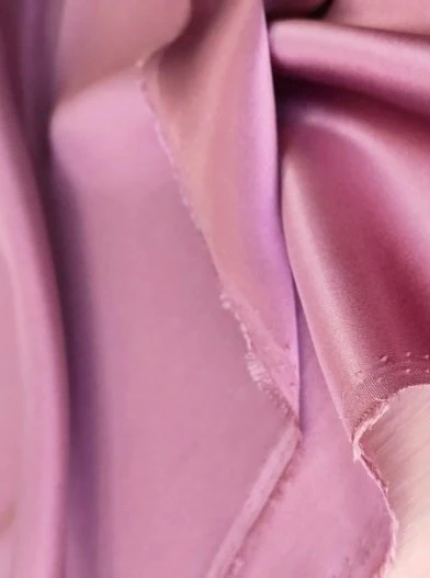 Deep Blush Silky Stretch Satin - Image 6