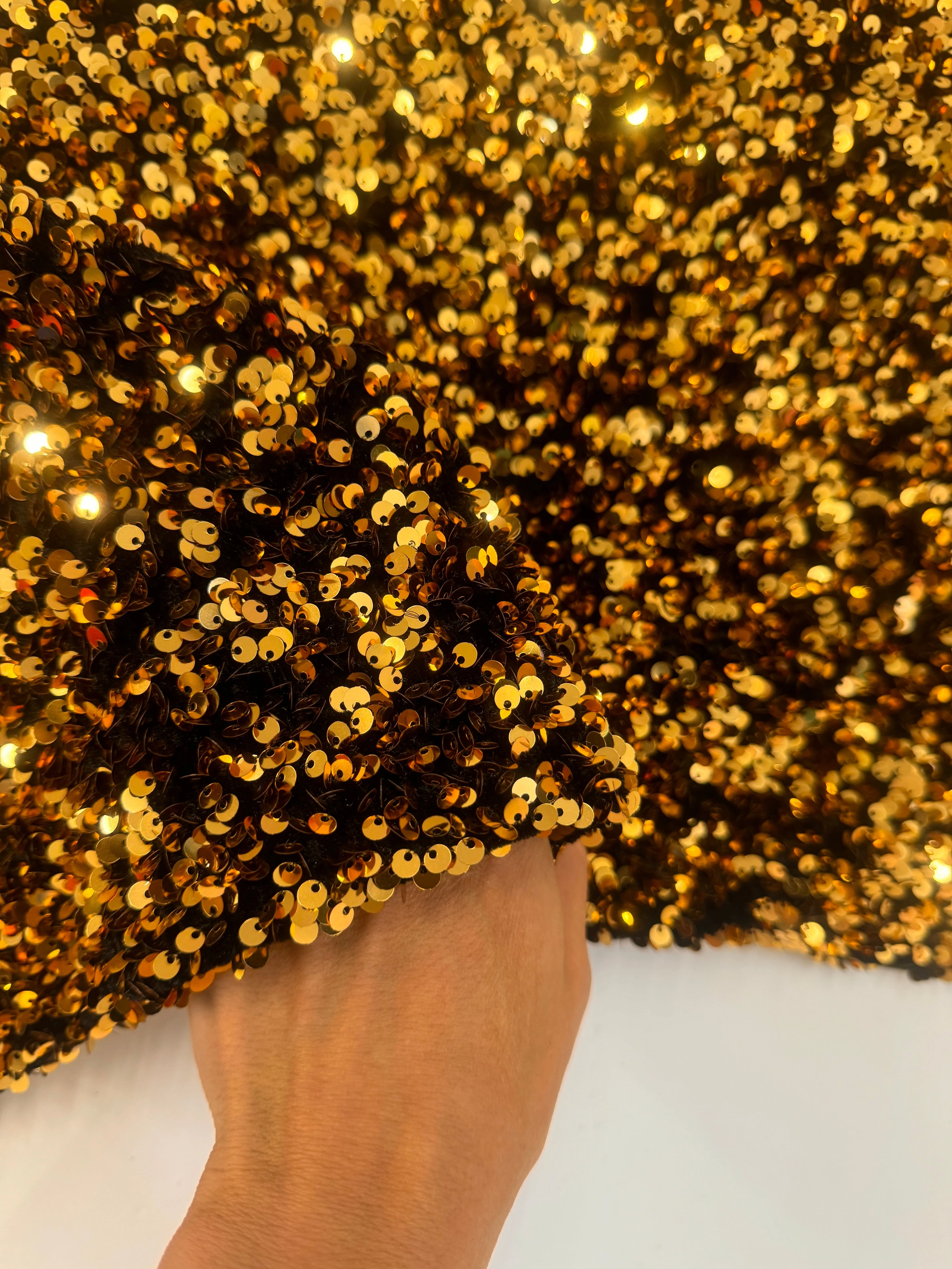 Deep Gold Sequin on Velvet - Image 8