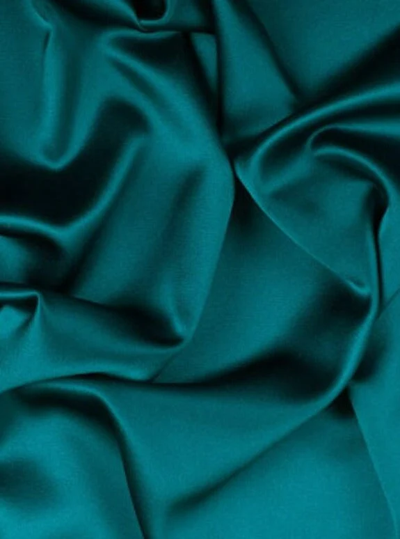 Teal Green Satin