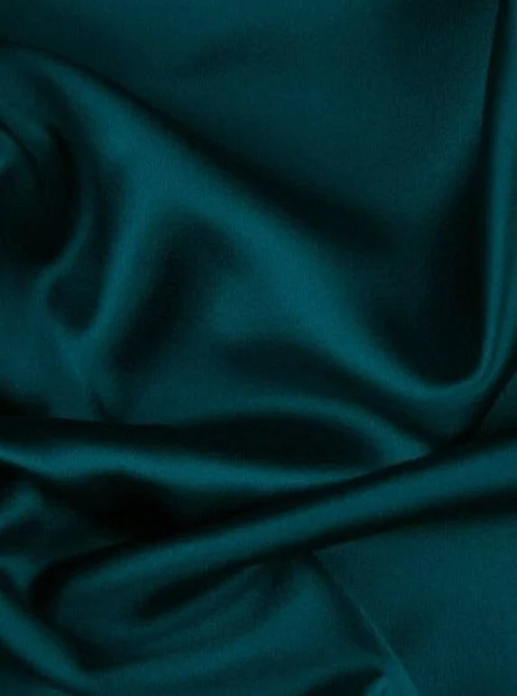 Teal Green Satin - Image 3