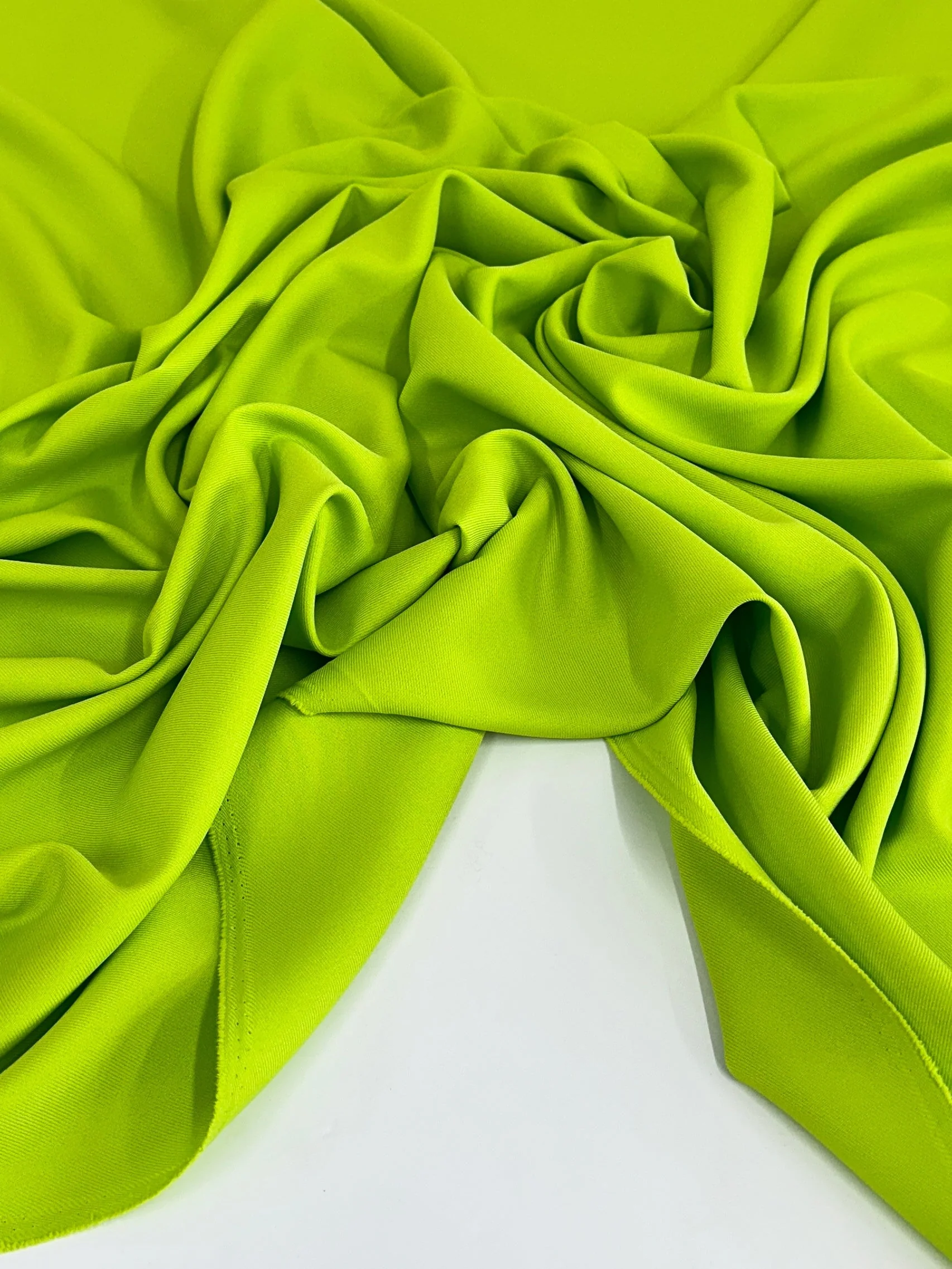 Deluxe Lime Green Gabardine - Image 2