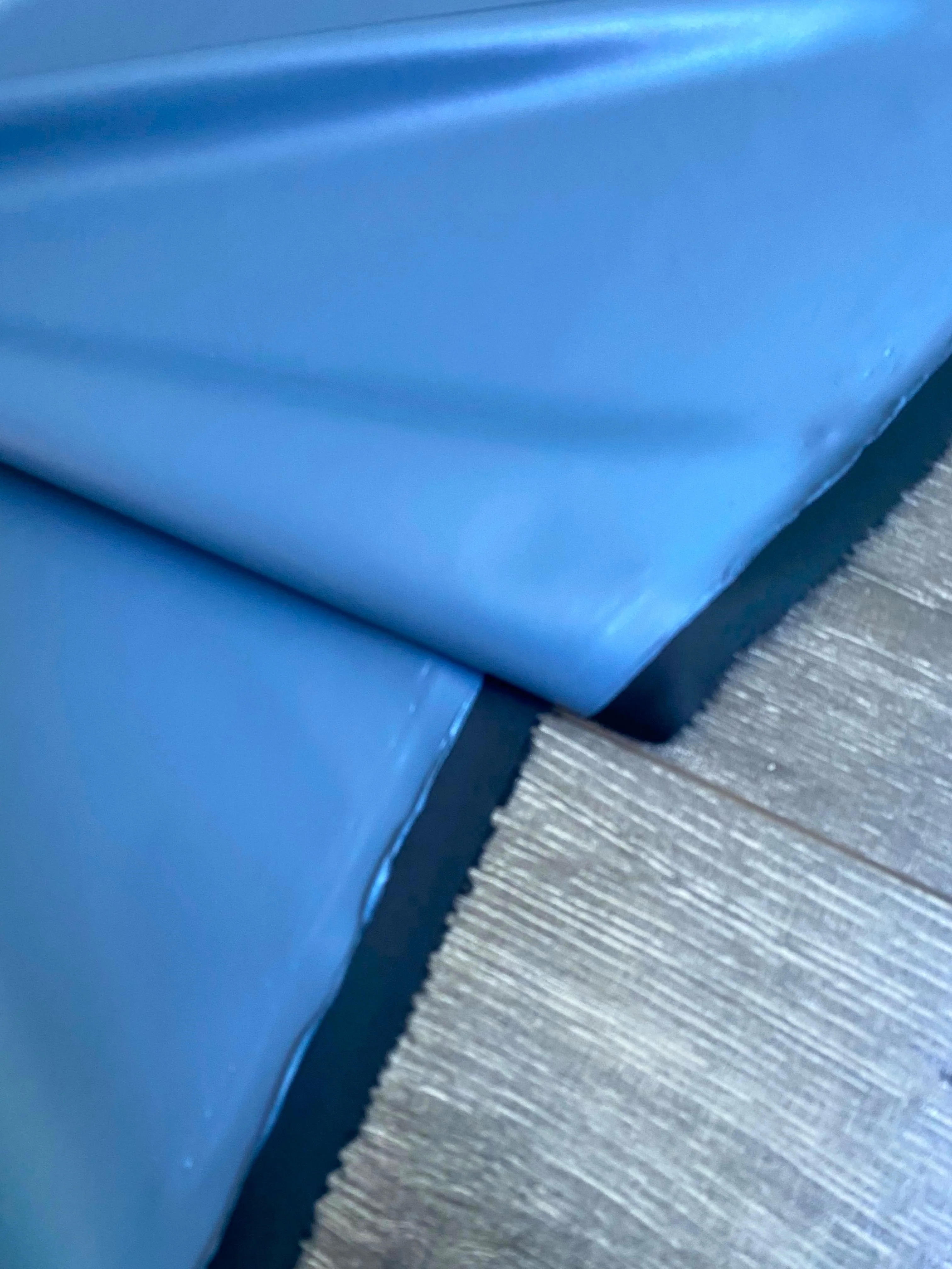 Denim Blue Stretch Faux Leather - Image 5