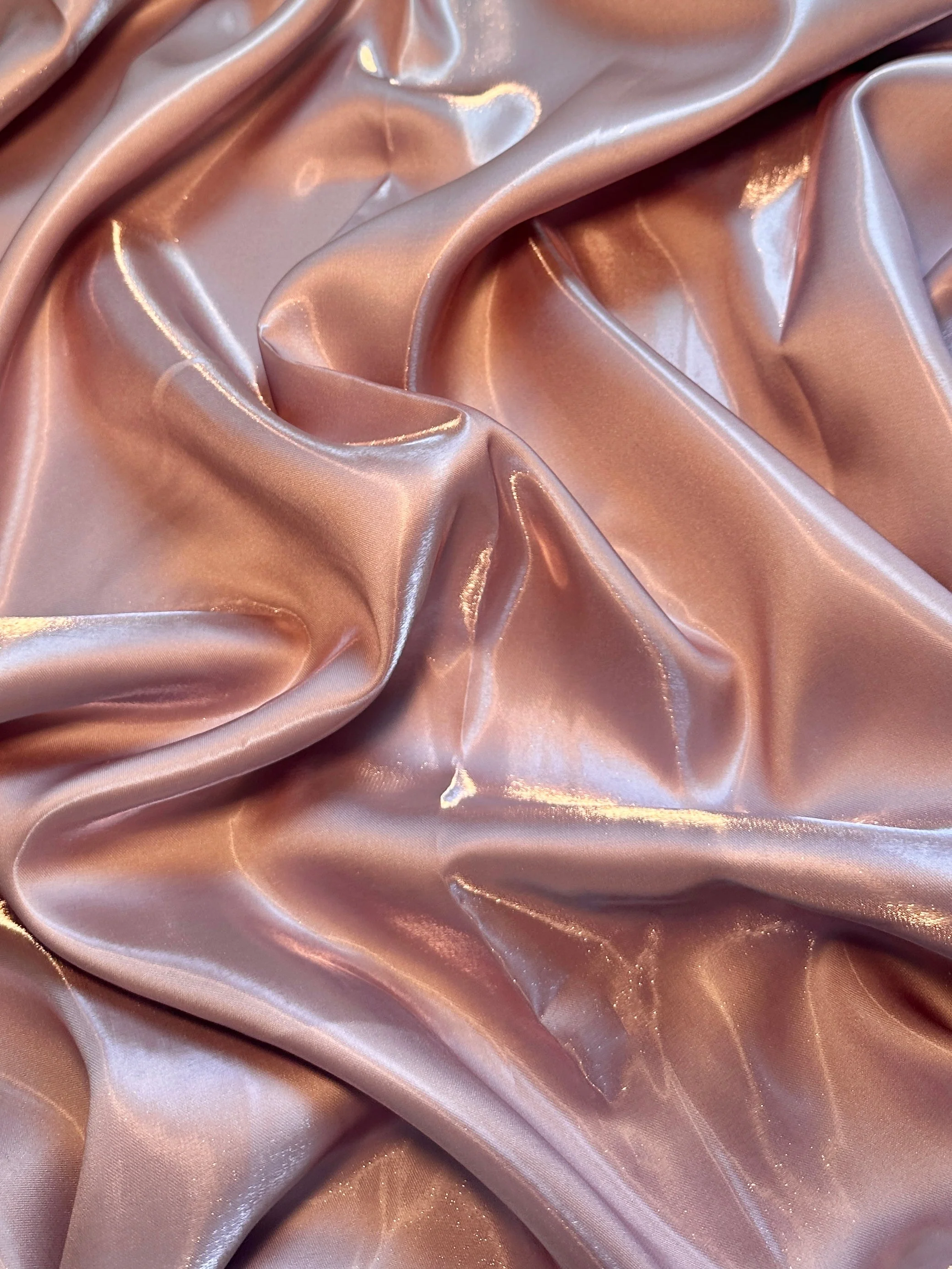 Dusty Pink Liquid Bridal Satin - Image 2