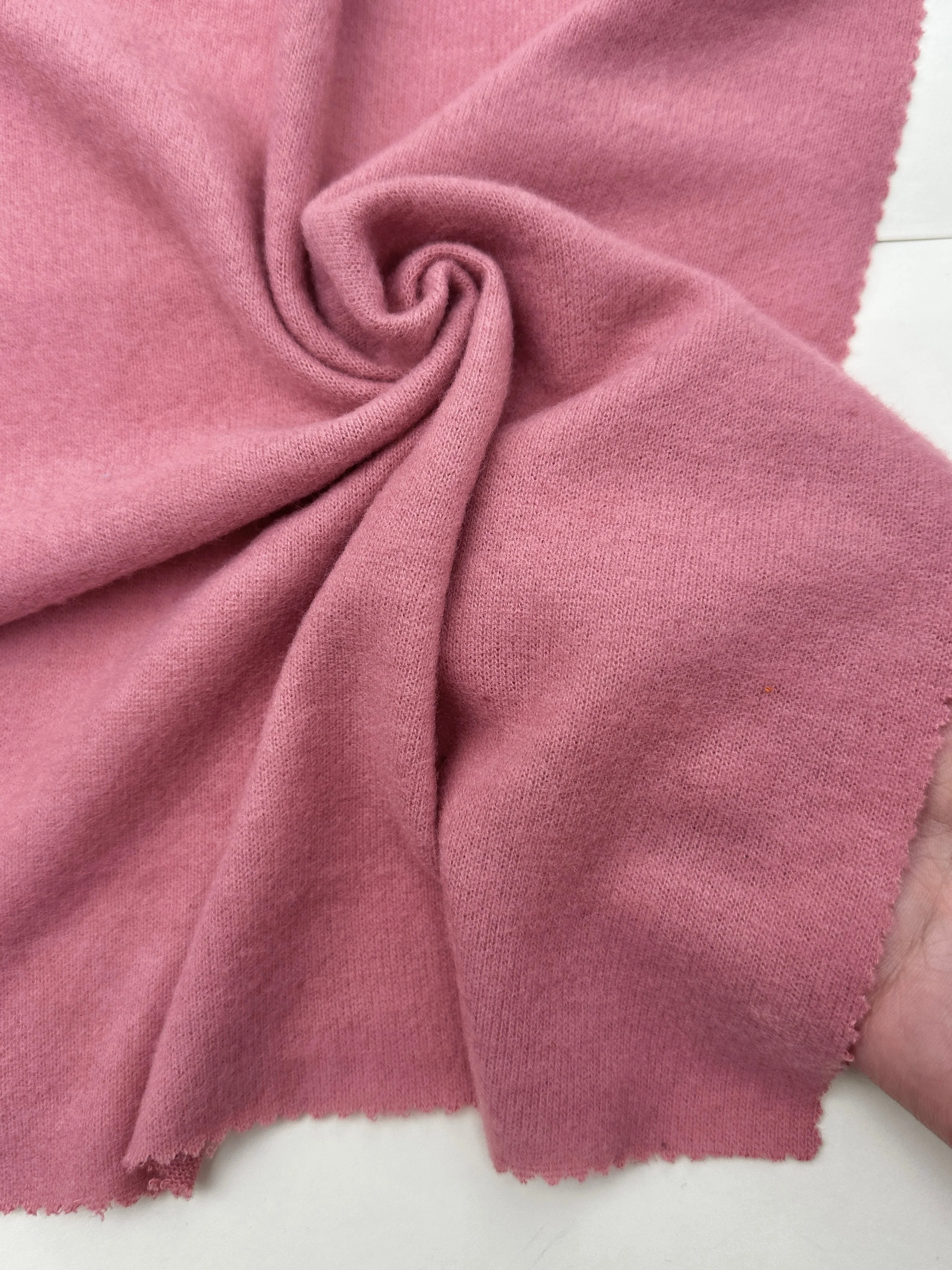 Dusty Rose Buttery Spandex Faux Cashmere Knit - Image 2
