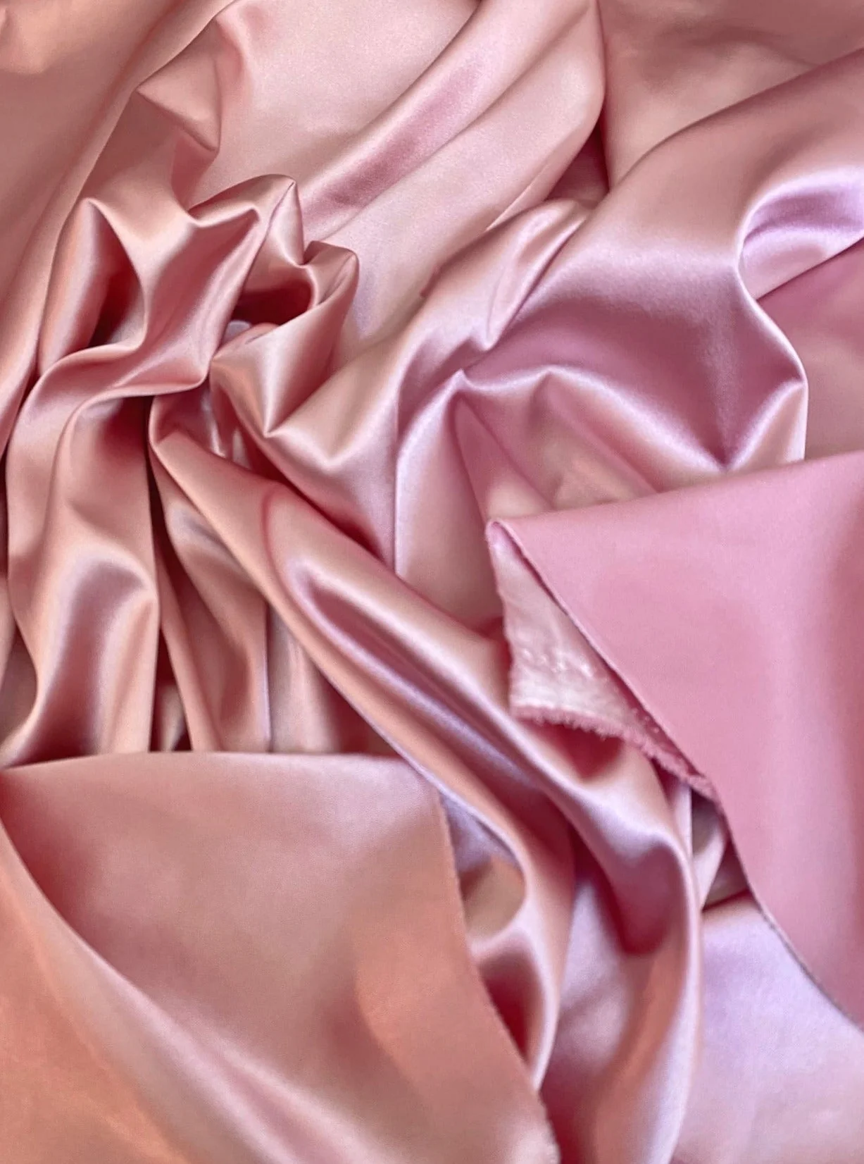 Dusty Rose STretch Crepe Back Satin - Image 2