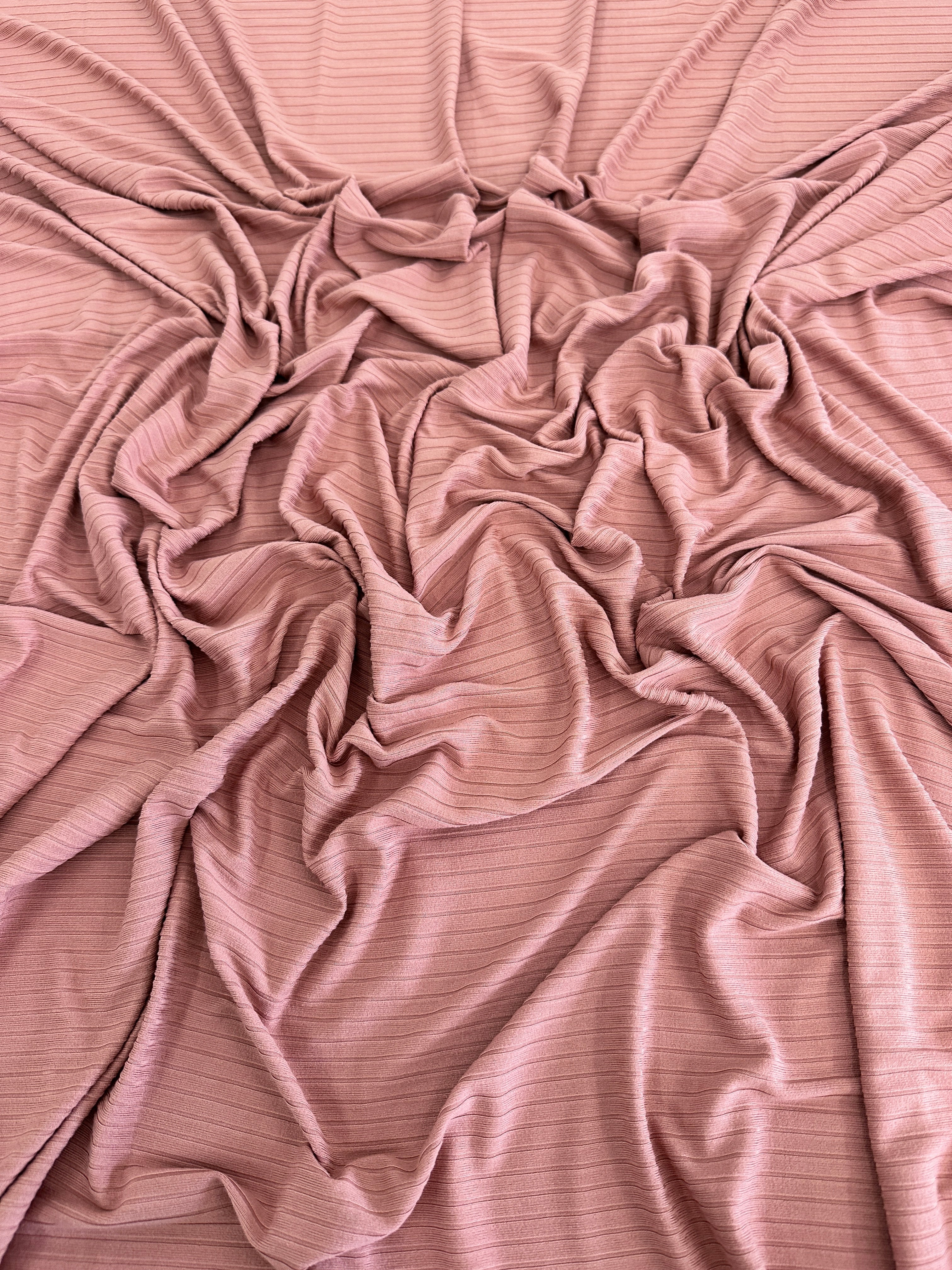Dusty Rose Rib Knit - Image 2