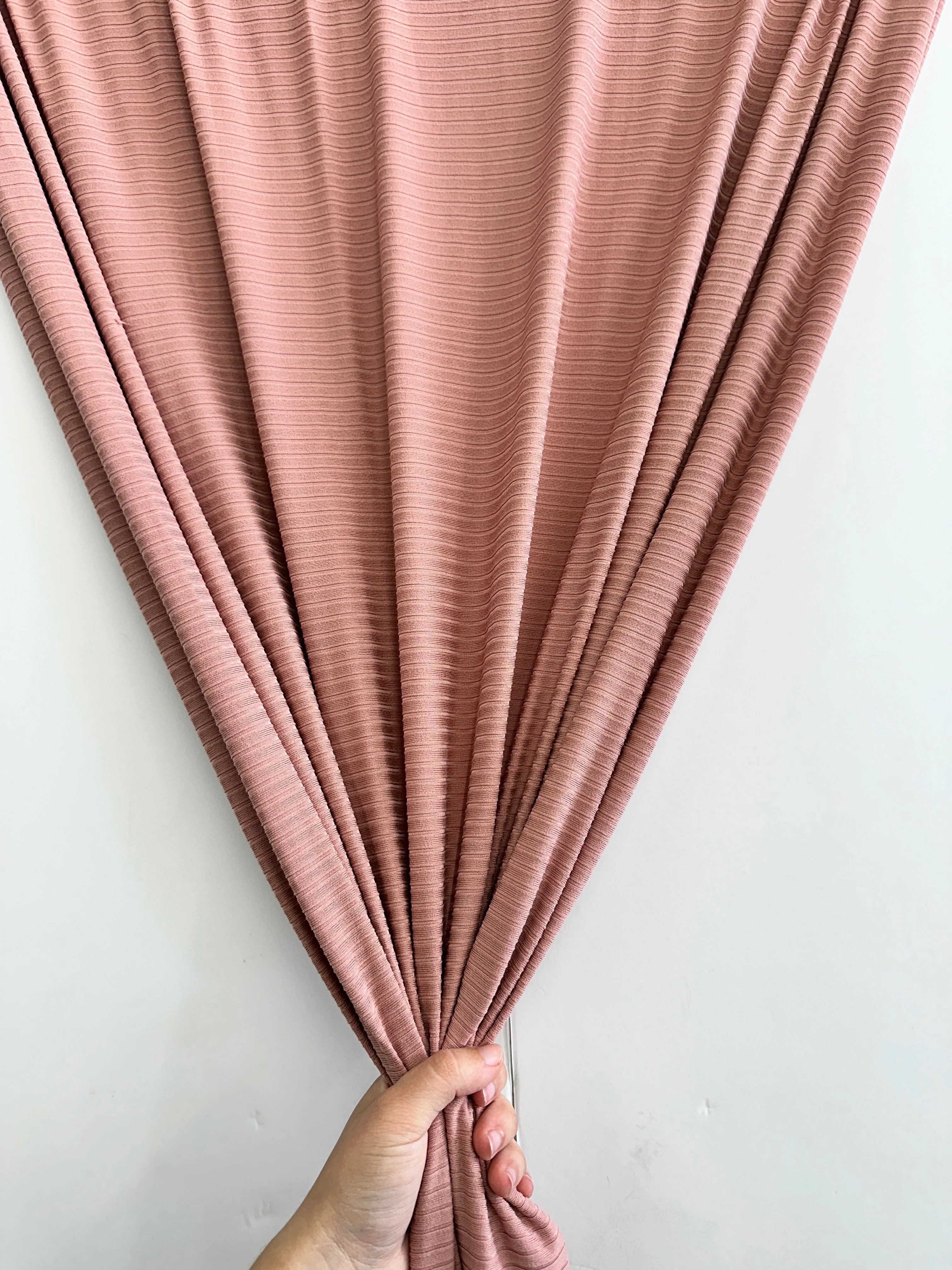 Dusty Rose Rib Knit - Image 5