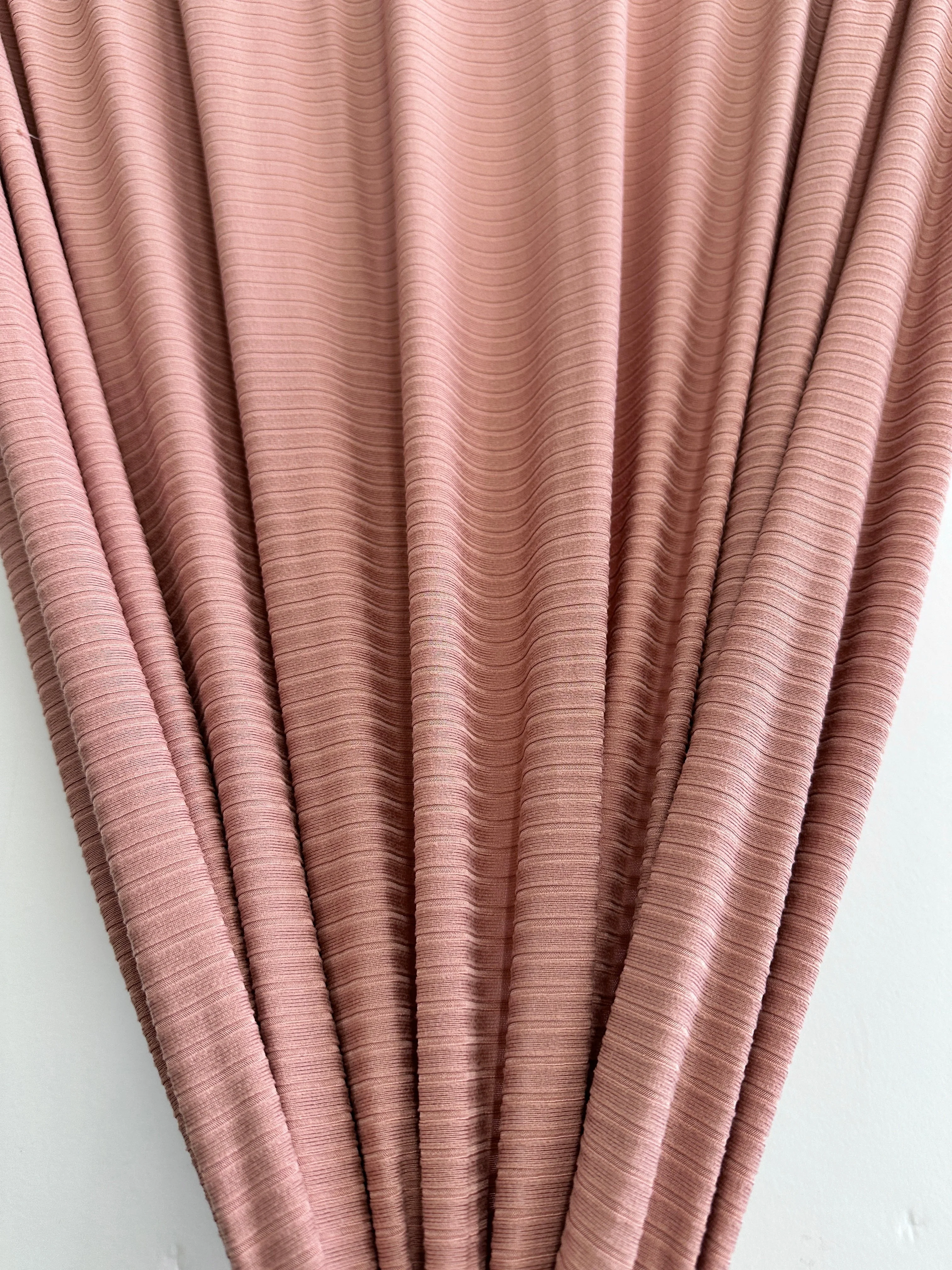 Dusty Rose Rib Knit - Image 6
