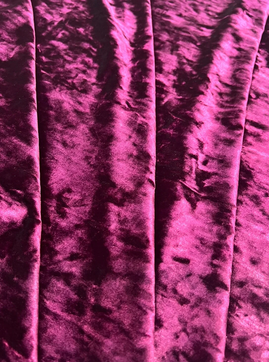 Eggplant Stretch Crushed Velvet - Image 2