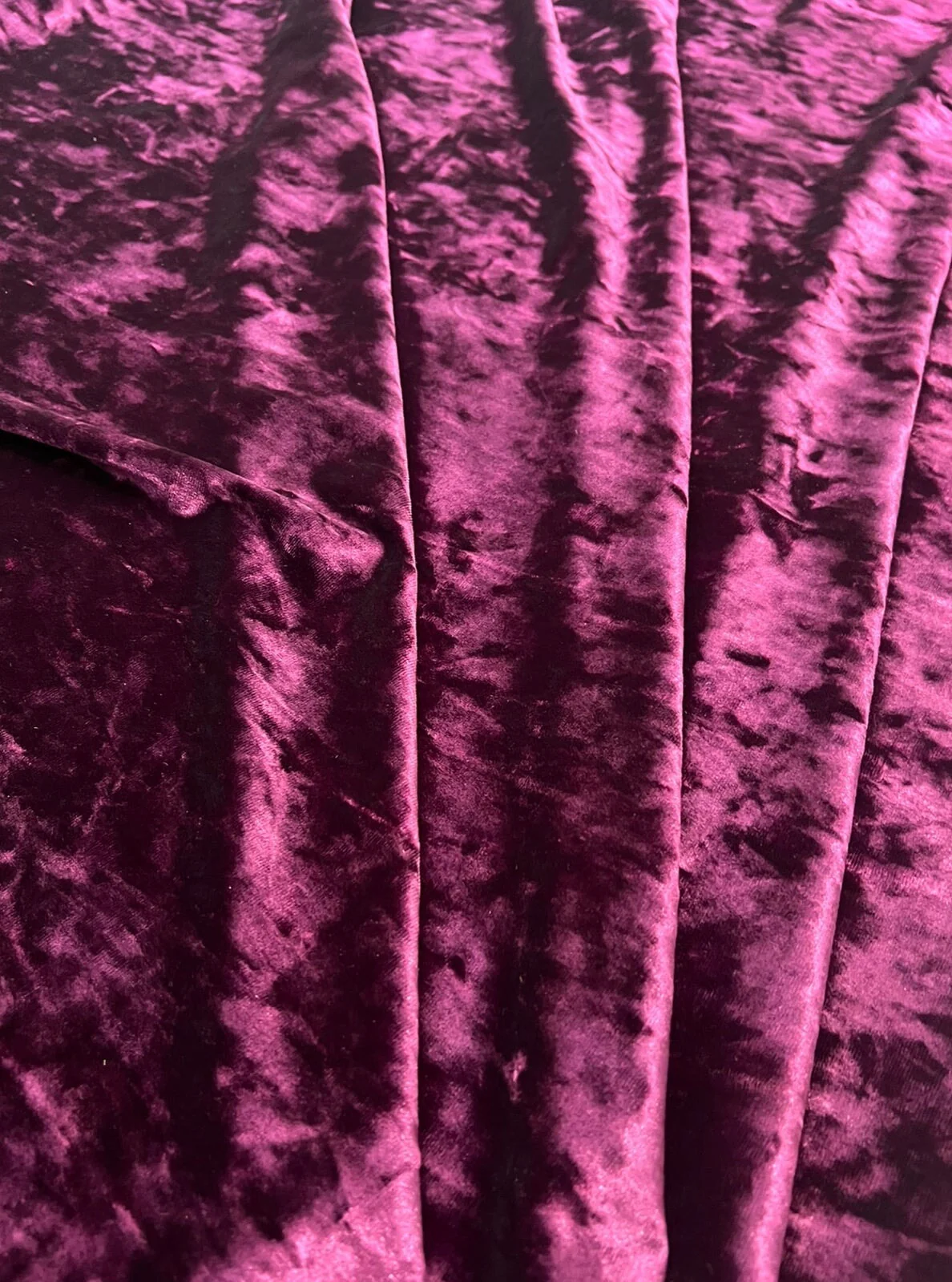 Eggplant Stretch Crushed Velvet - Image 5