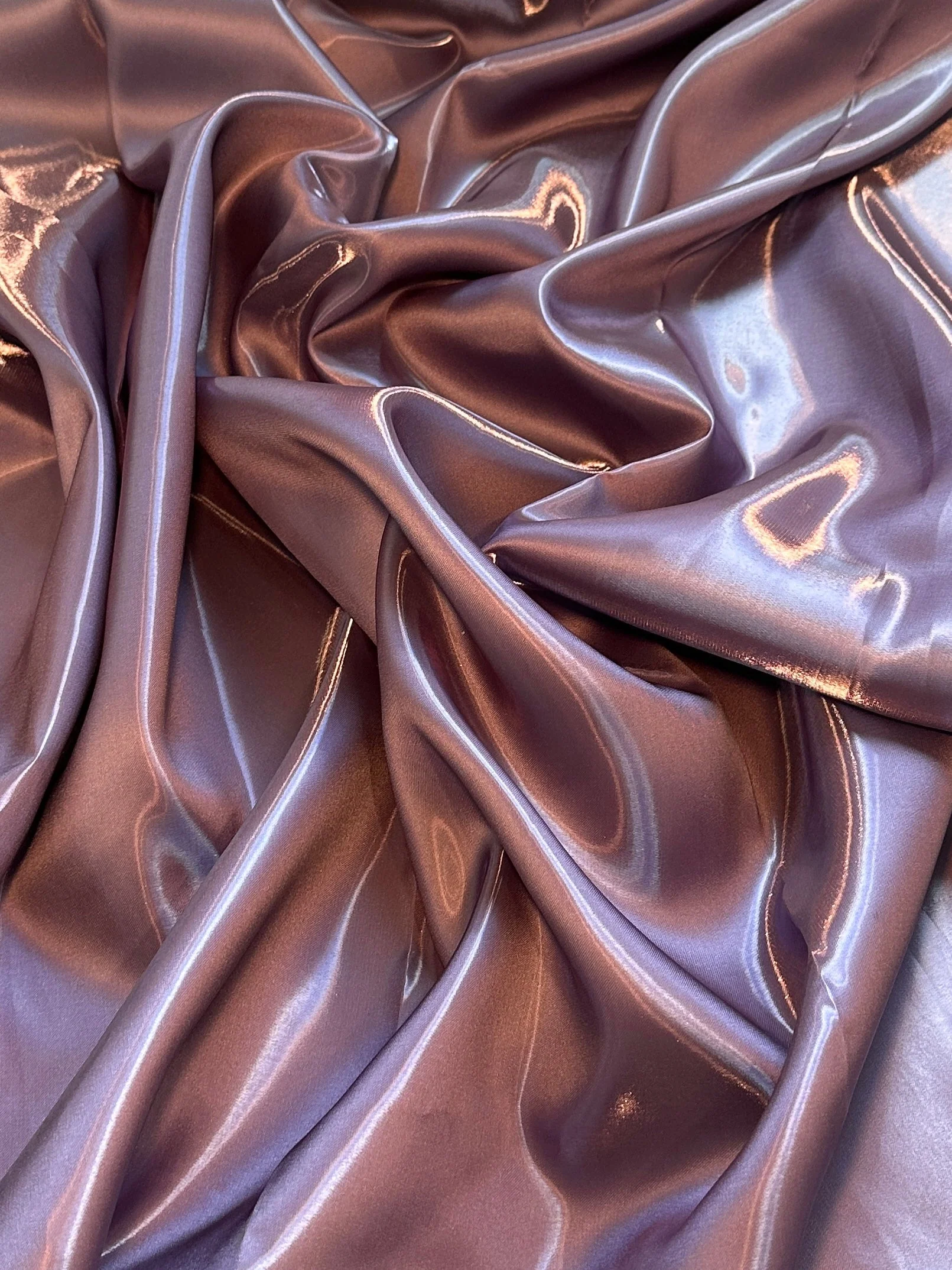 Mauve Liquid Bridal Satin - Image 2